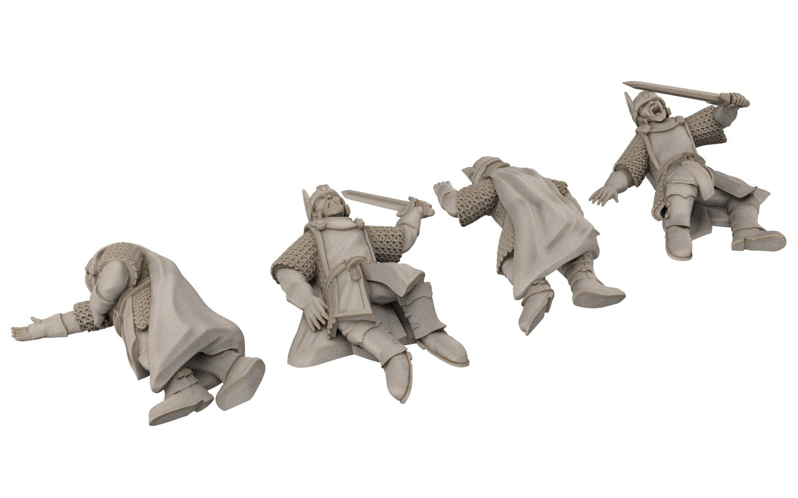 Gandor - Casualties - Old Swordmen men at arms warriors of the west hight humans