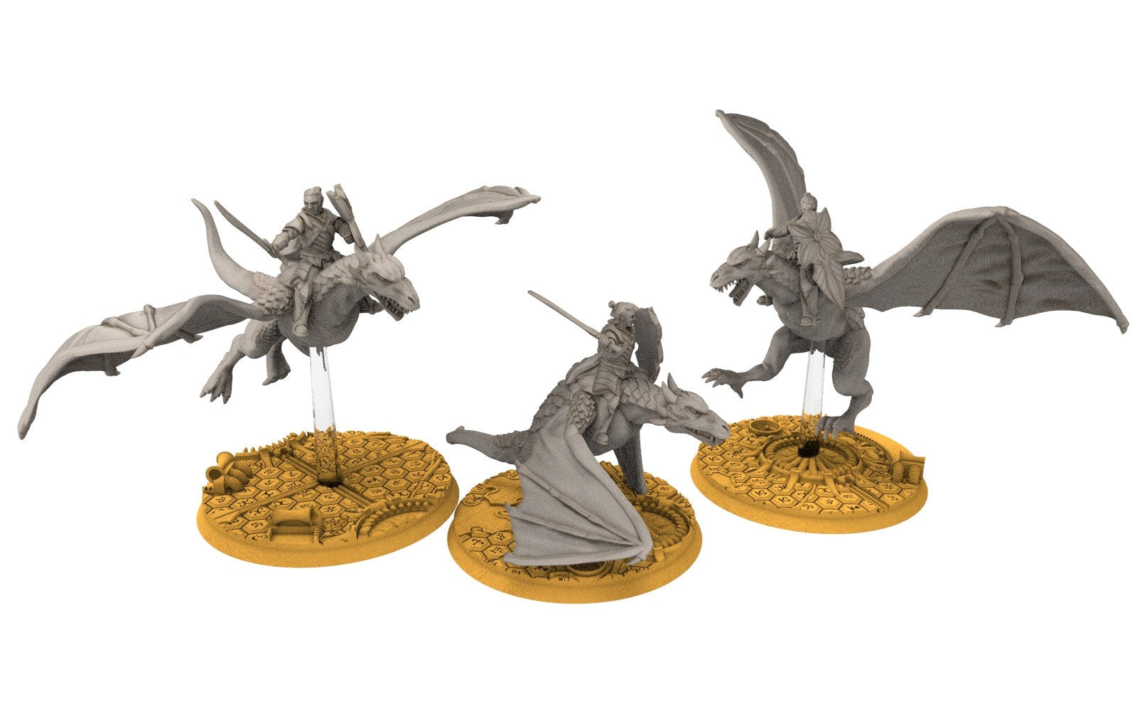 Darkwood - Wyvern riders wih spears