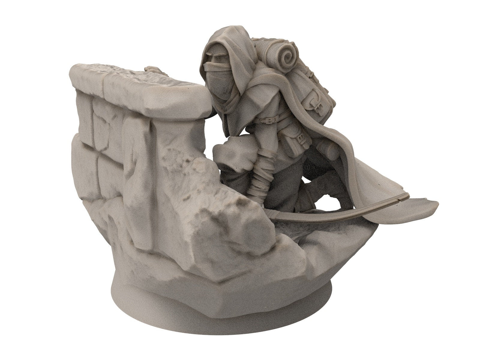 Gandor - 2 Rangers on scenics, defenders of the streets ruins city