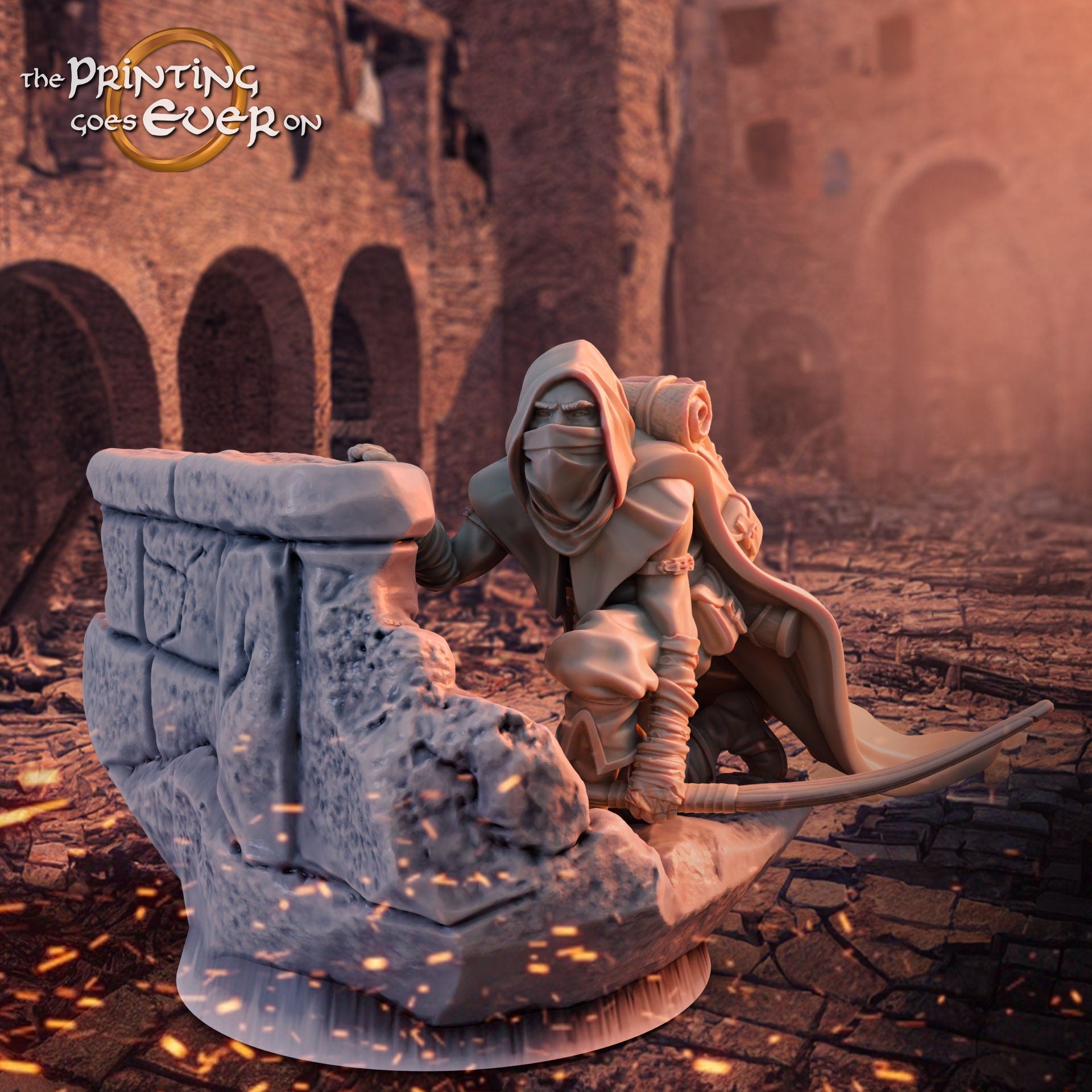 Gandor - 2 Rangers on scenics, defenders of the streets ruins city