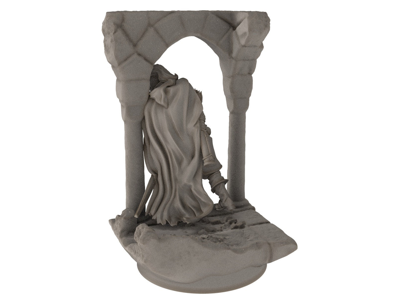 Gandor - Foromir on scenic, defenders of the streets ruins city