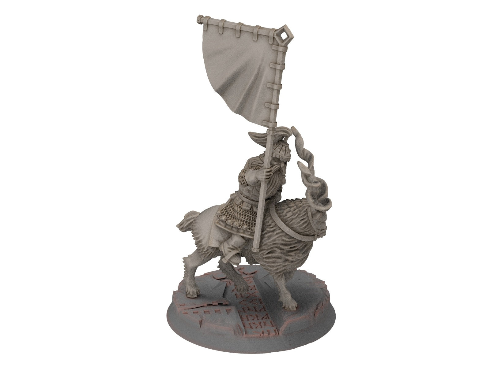 Dwarves - Mountain Goat Riders Banner bearer