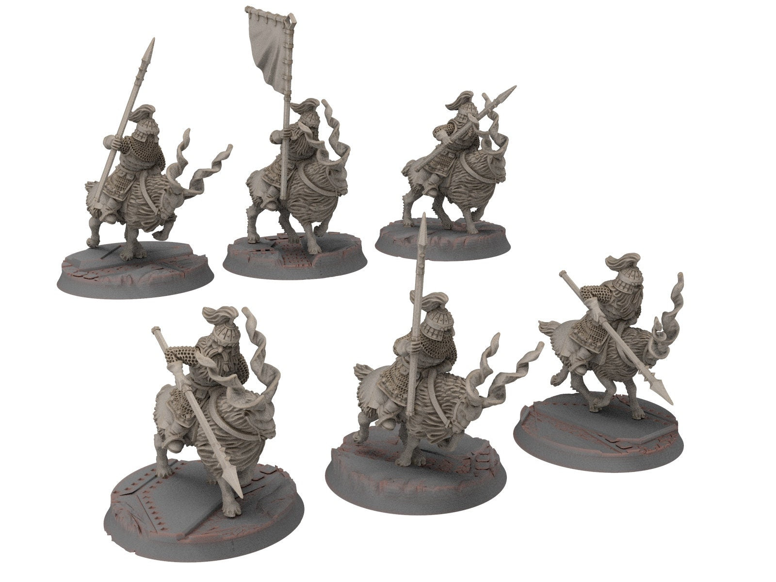 Dwarves - Mountain Goat Riders with spears shield