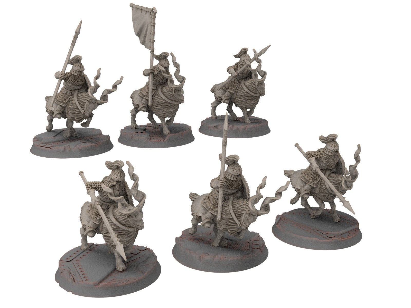 Dwarves - Mountain Goat Riders with spears shield