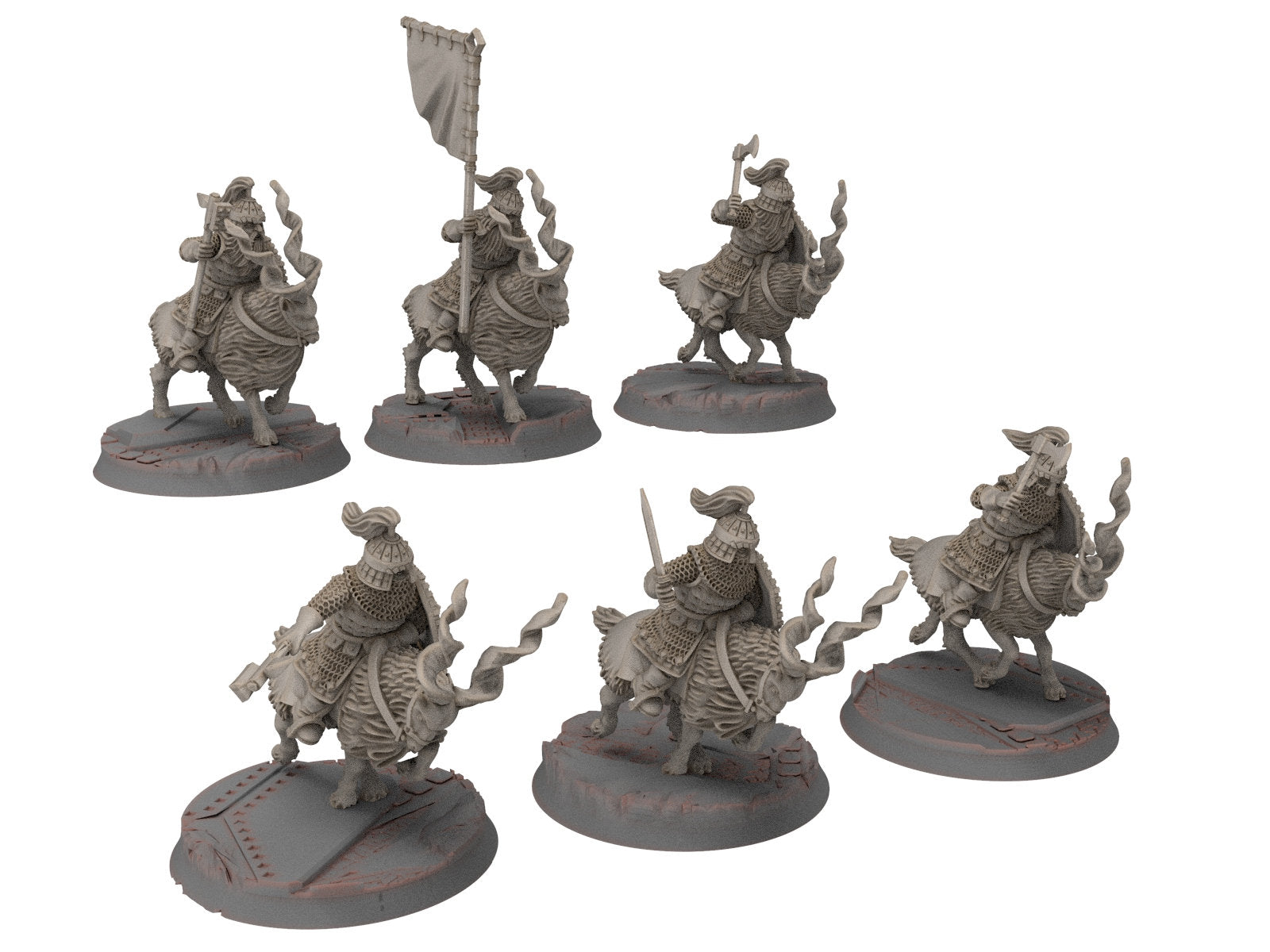 Dwarves - Mountain Goat Riders with Axe Hammer