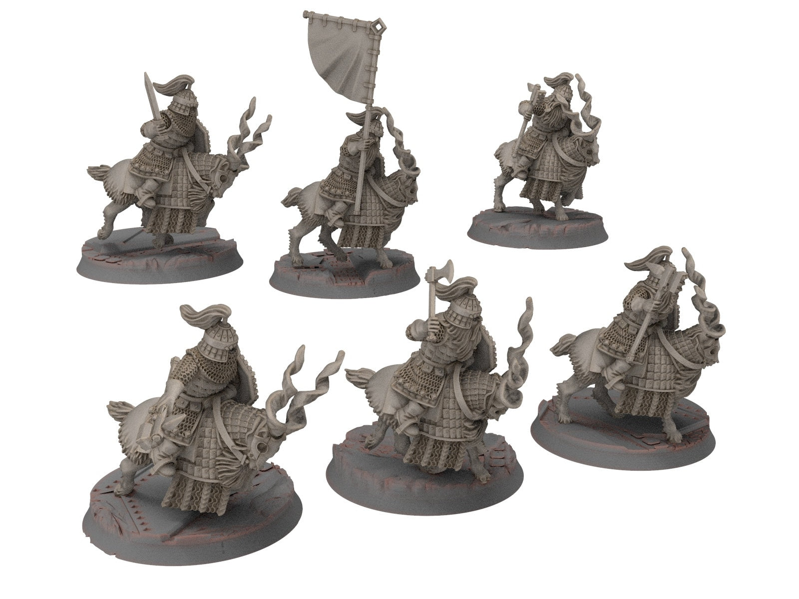 Dwarves - Mountain Goat Cataphracts Banner Bearer
