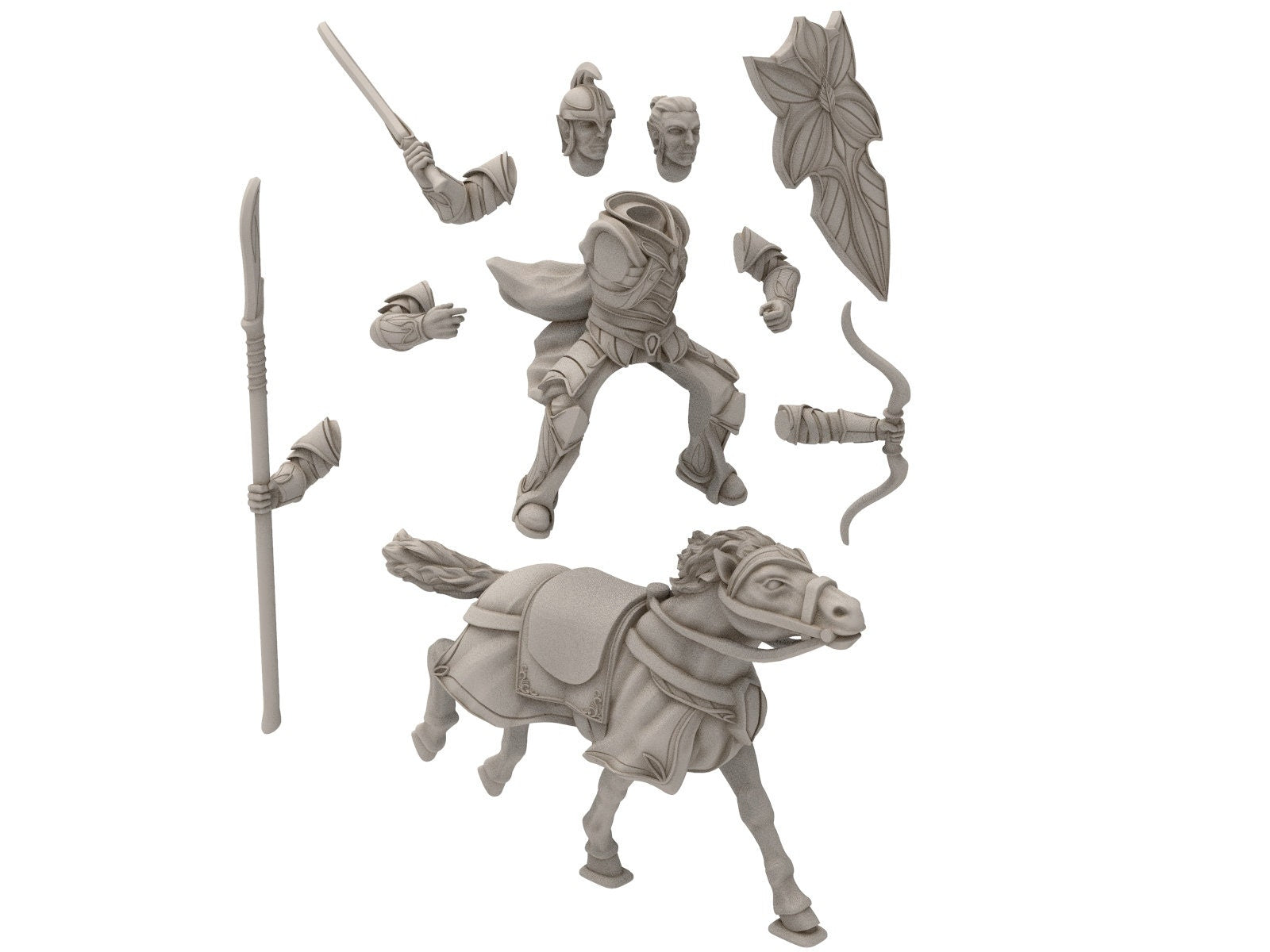 Darkwood - Armoured Wood elves Cavalry of Galad people