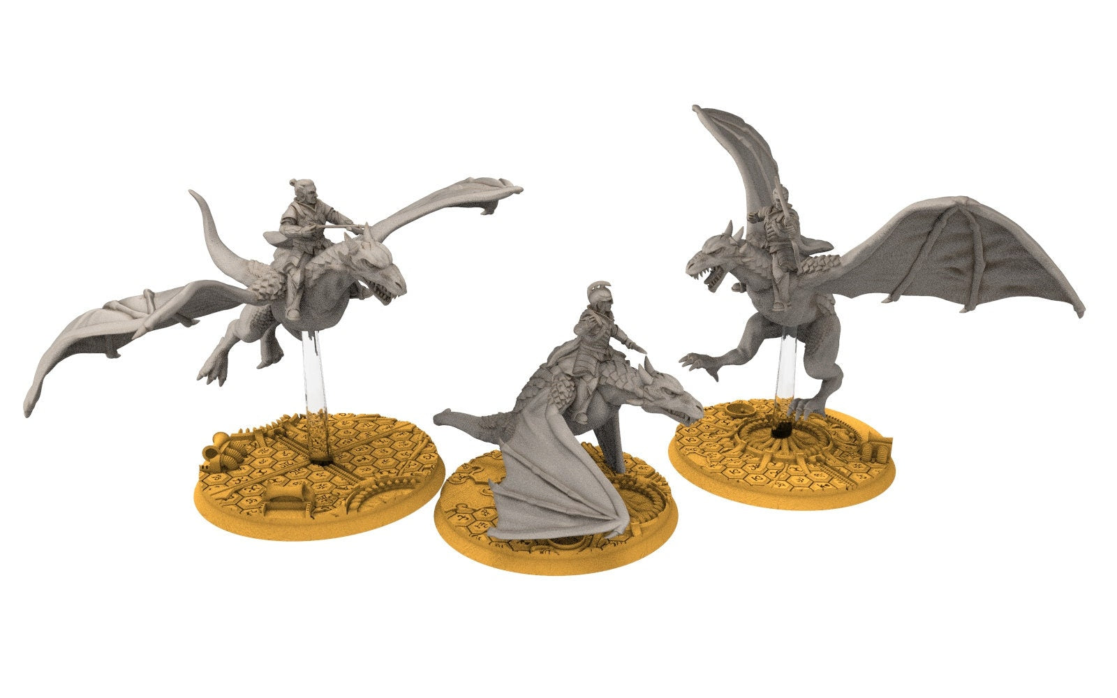 Darkwood - Wyvern riders wih spears
