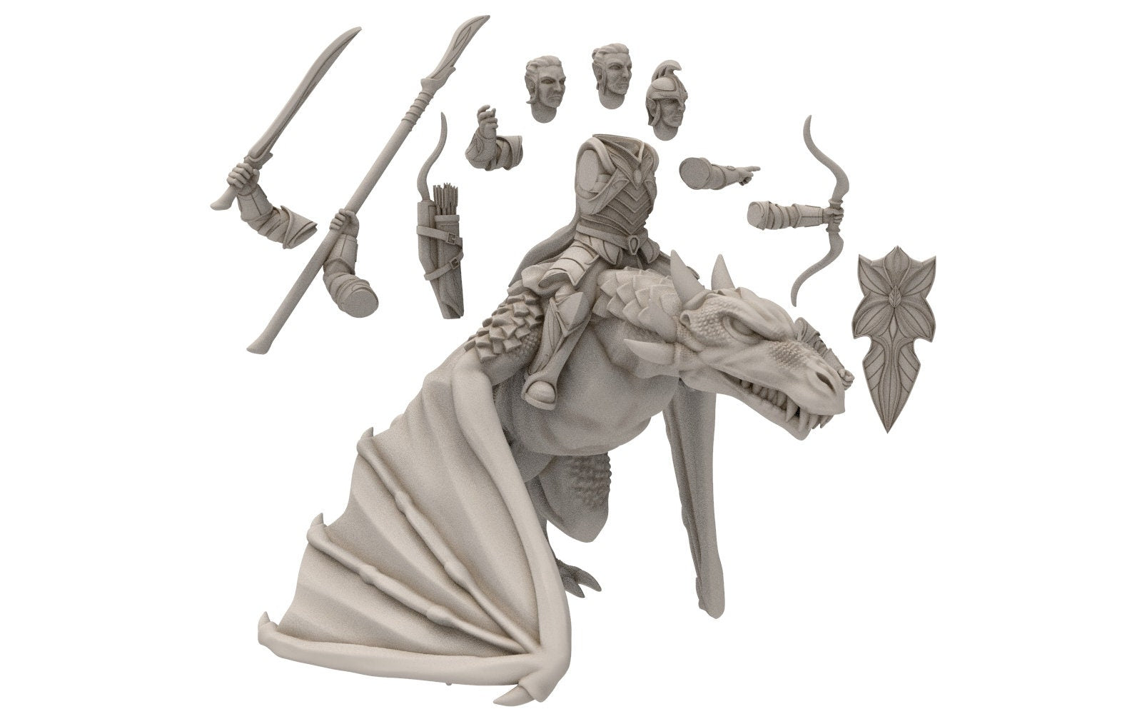 Darkwood - Wyvern riders wih spears