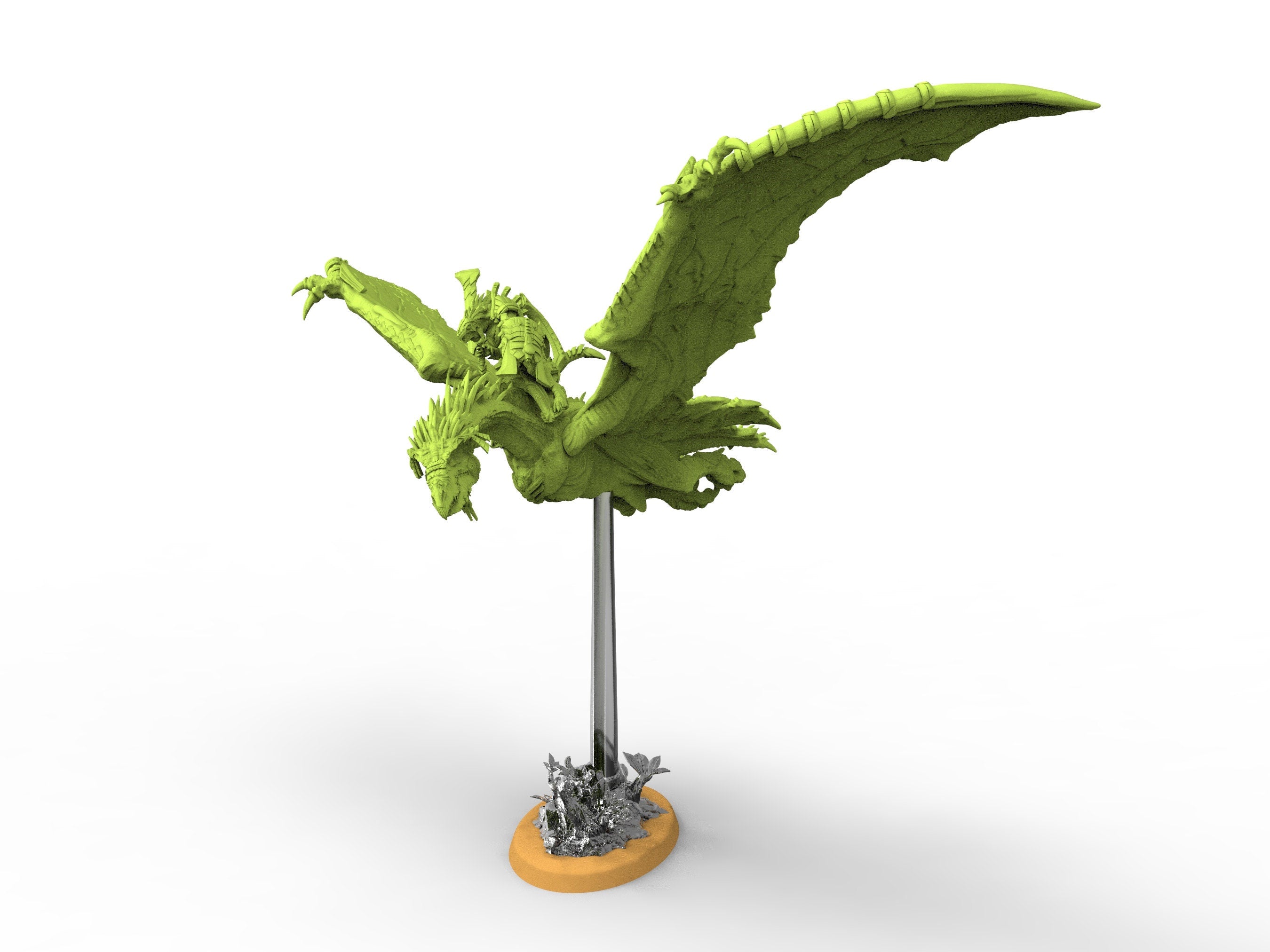 Lost temple - TyranoPterix Rider usable for AOS, Oldhammer, battle, king of wars, 9th age