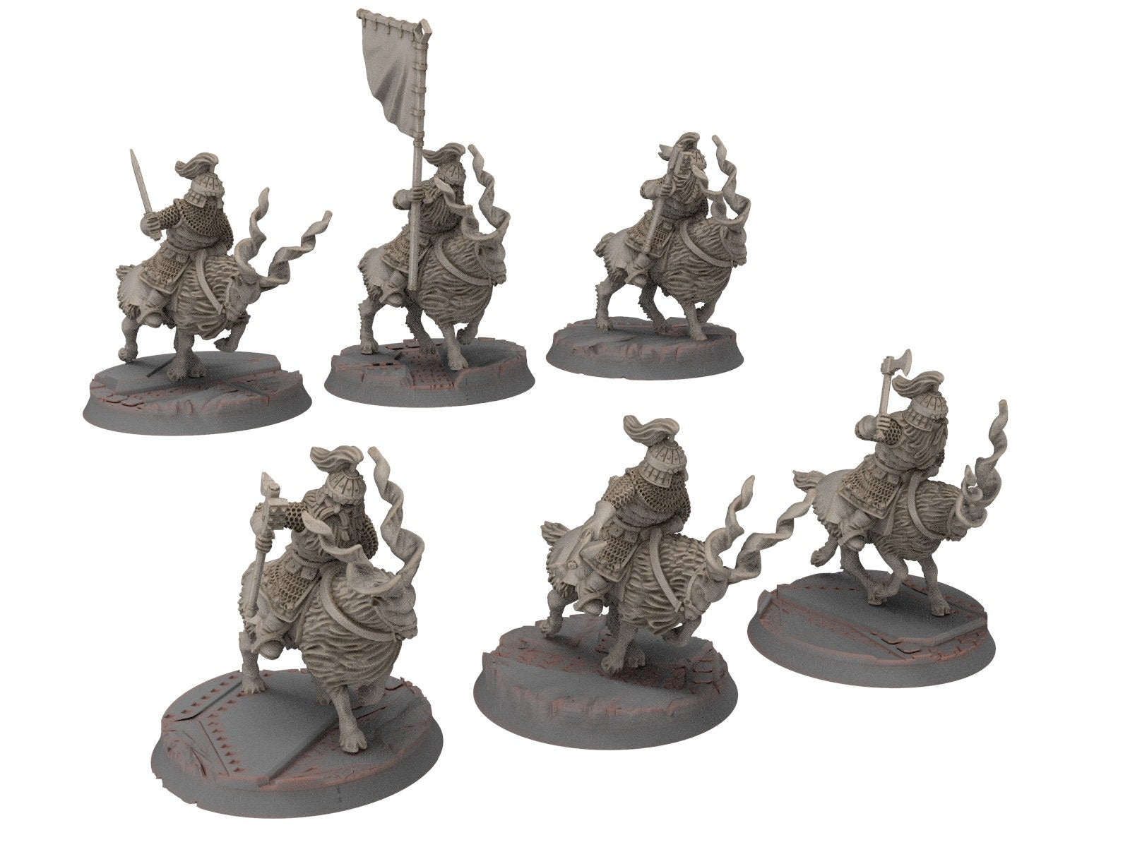 Dwarves - Mountain Goat Riders with Axe Hammer