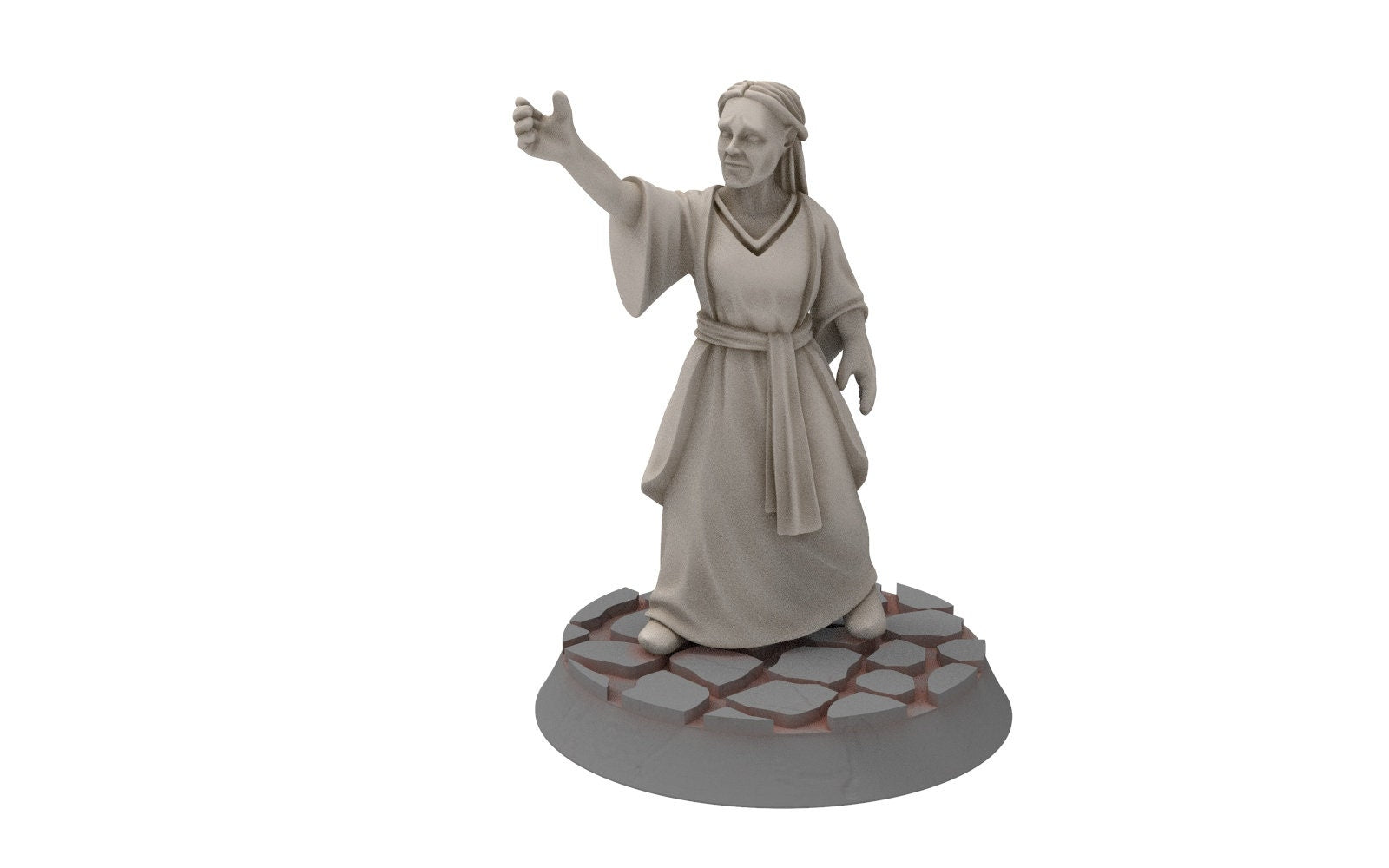 Gandor - Citadel Lady doing flower farewell, Defender of the city wall