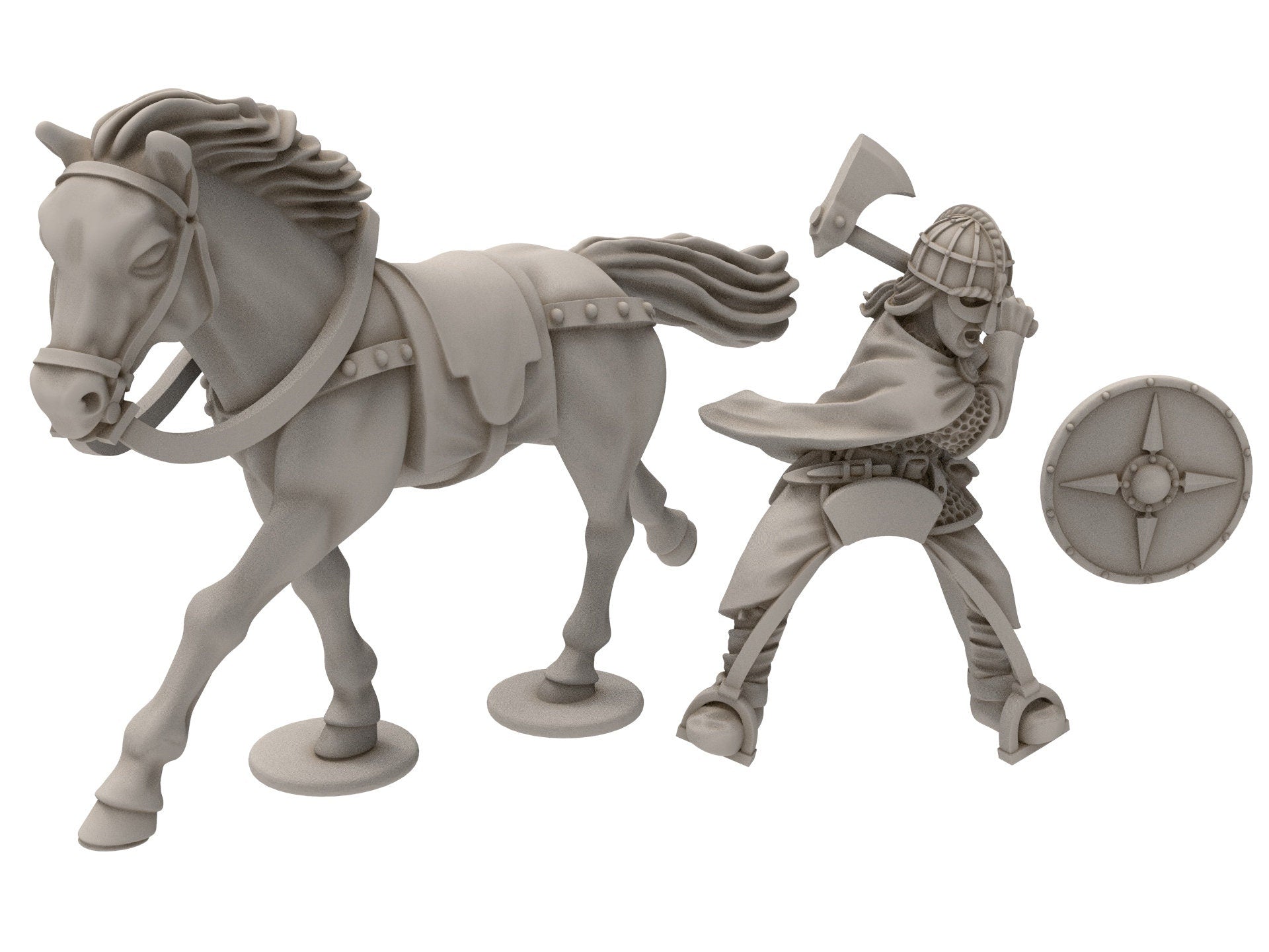 Rohan - Hengstland infantry Shield Maidans, marksman Knight of Rohan, the Horse-lords, rider of the mark, minis for wargame D&D, Lotr...