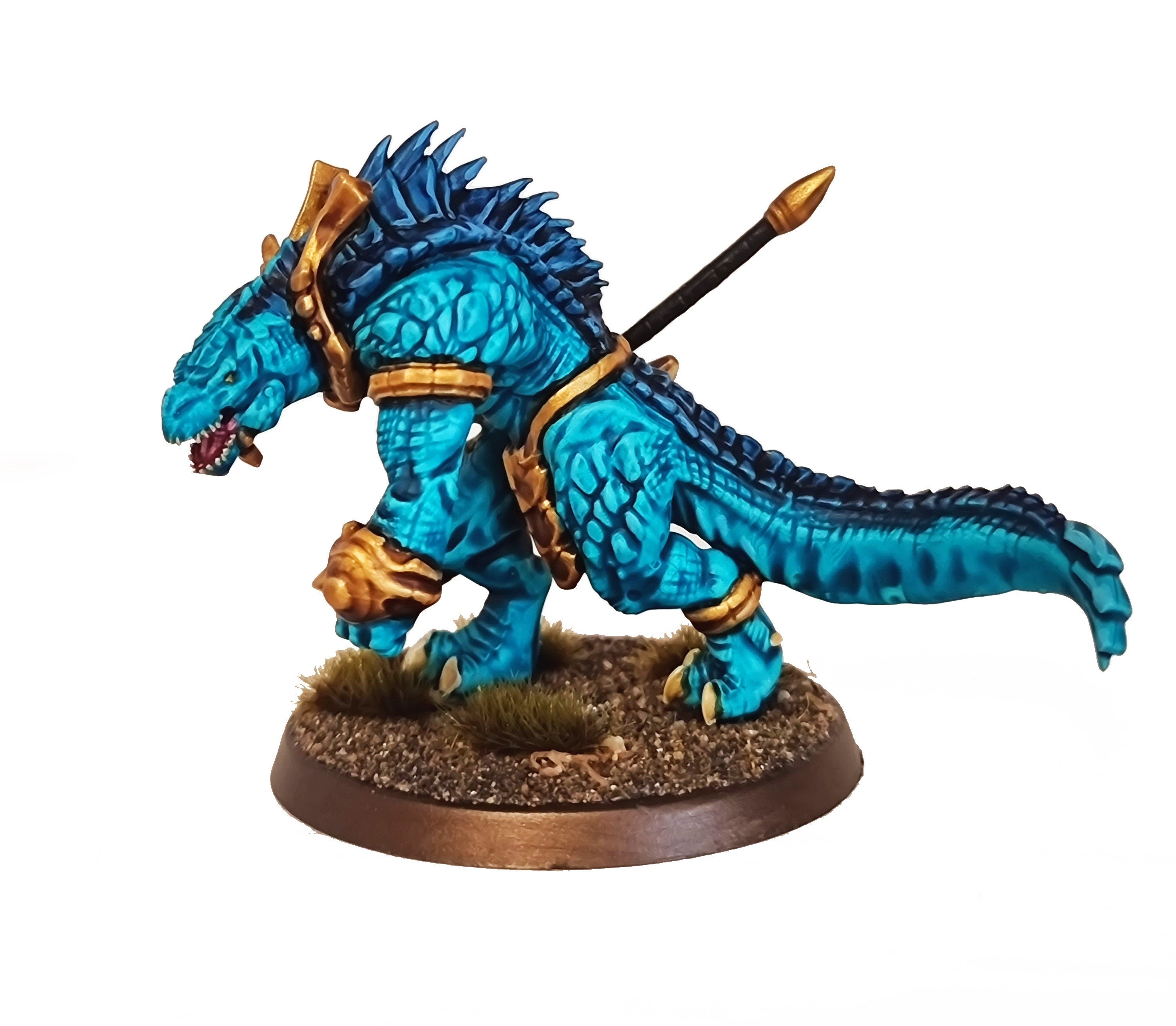 Lost temple - Caiman Hero lizardmen usable for Oldhammer, battle, king of wars, 9th age