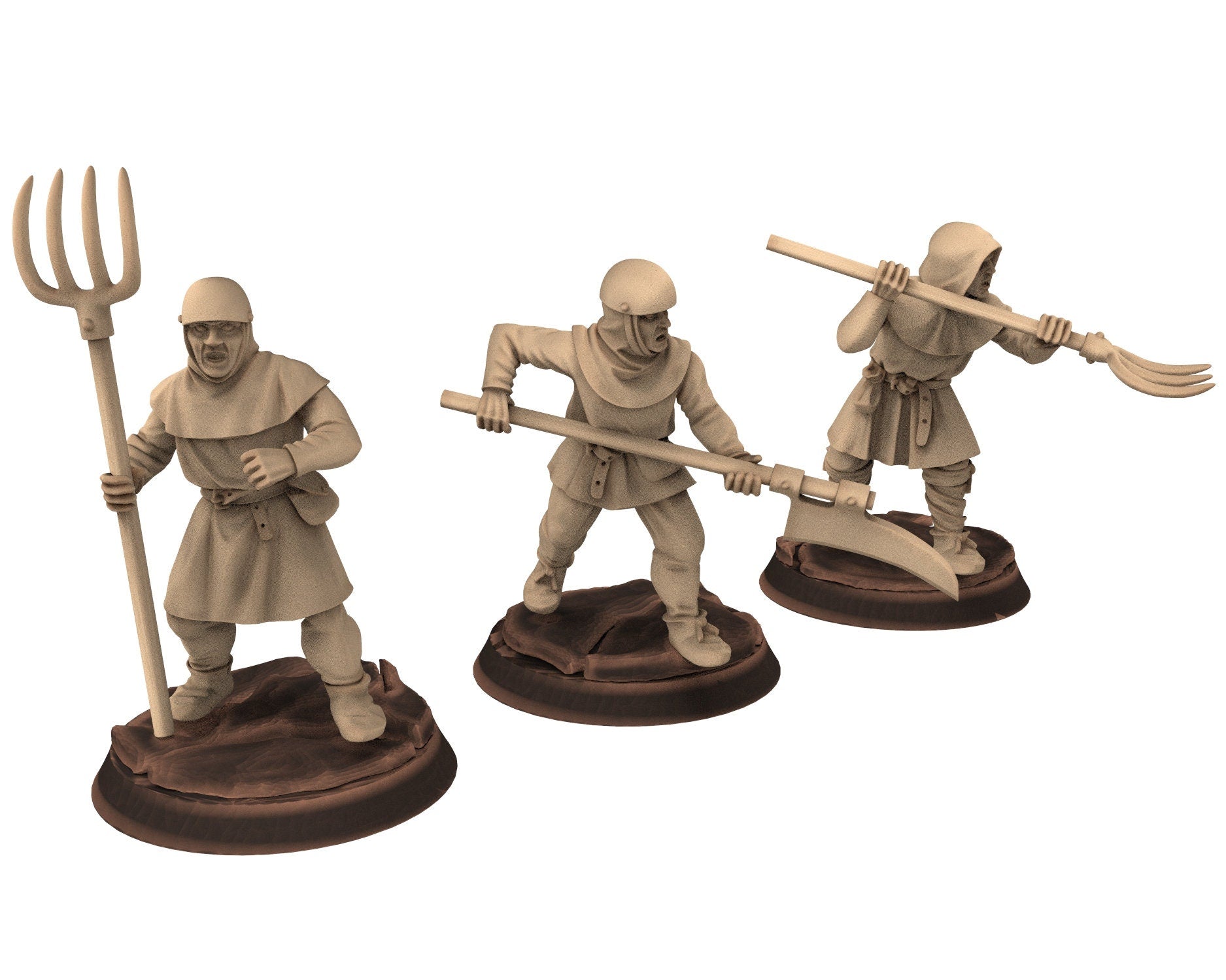 Medieval - Peasant Levy Farmers, 9th 10th 11th 12th 13th century Generic Levy, 28mm Historical Wargame, Saga... Medbury miniatures