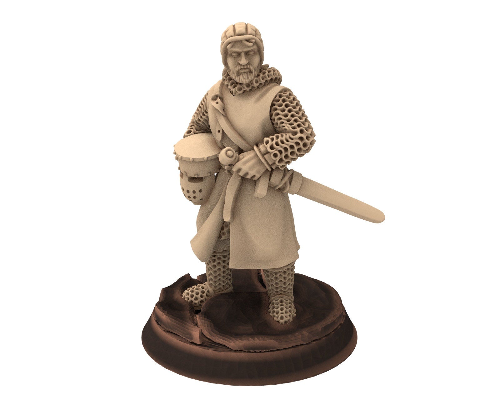 Medieval - Noble Knights foot staff, 13th century Generic Medieval Knights, 28mm Historical Wargame, Saga... Medbury miniatures
