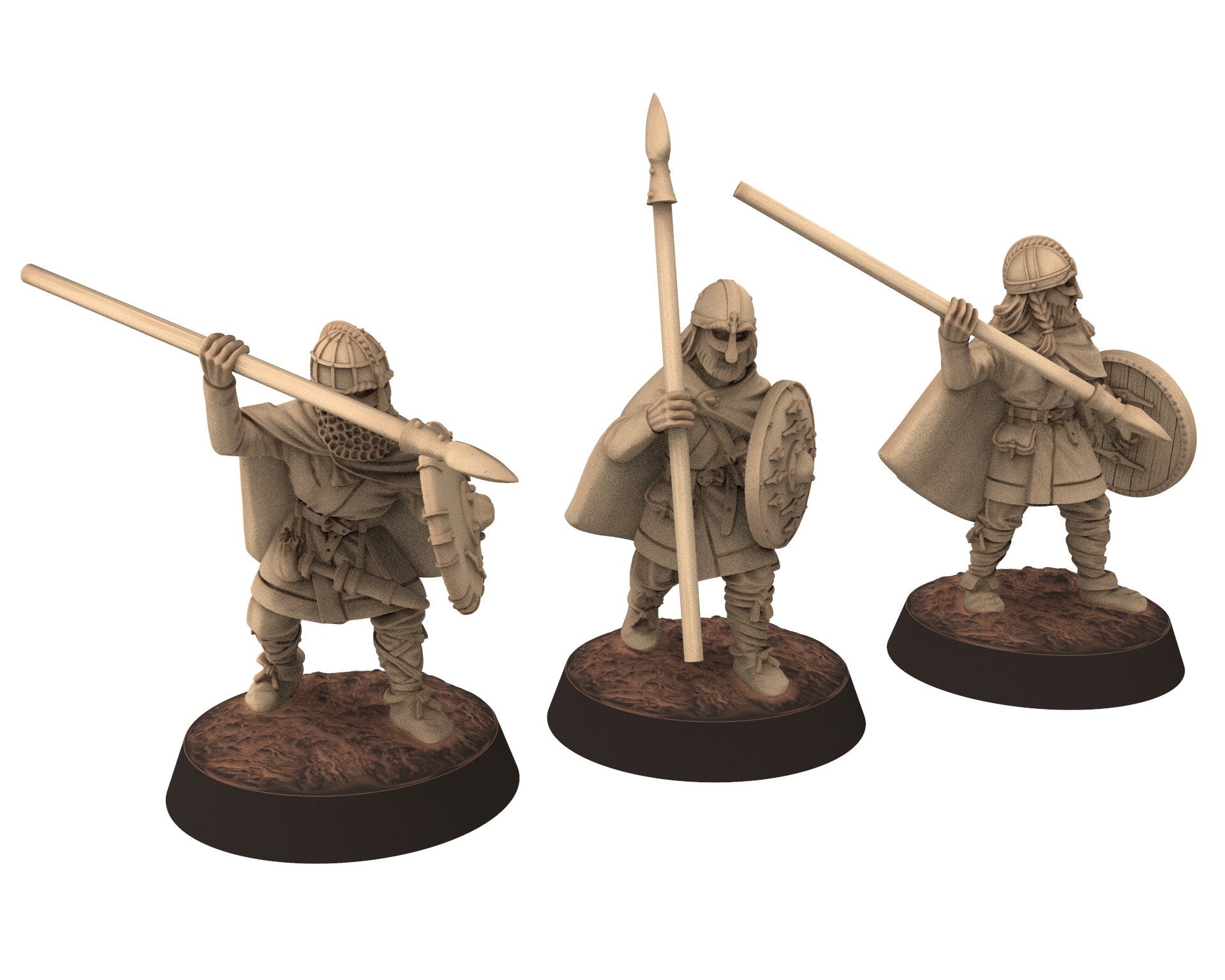Vendel Era - Axemen, Warriors Warband, Germanic Tribe, 7 century, miniatures 28mm, Infantry for wargame Historical... Medbury miniature