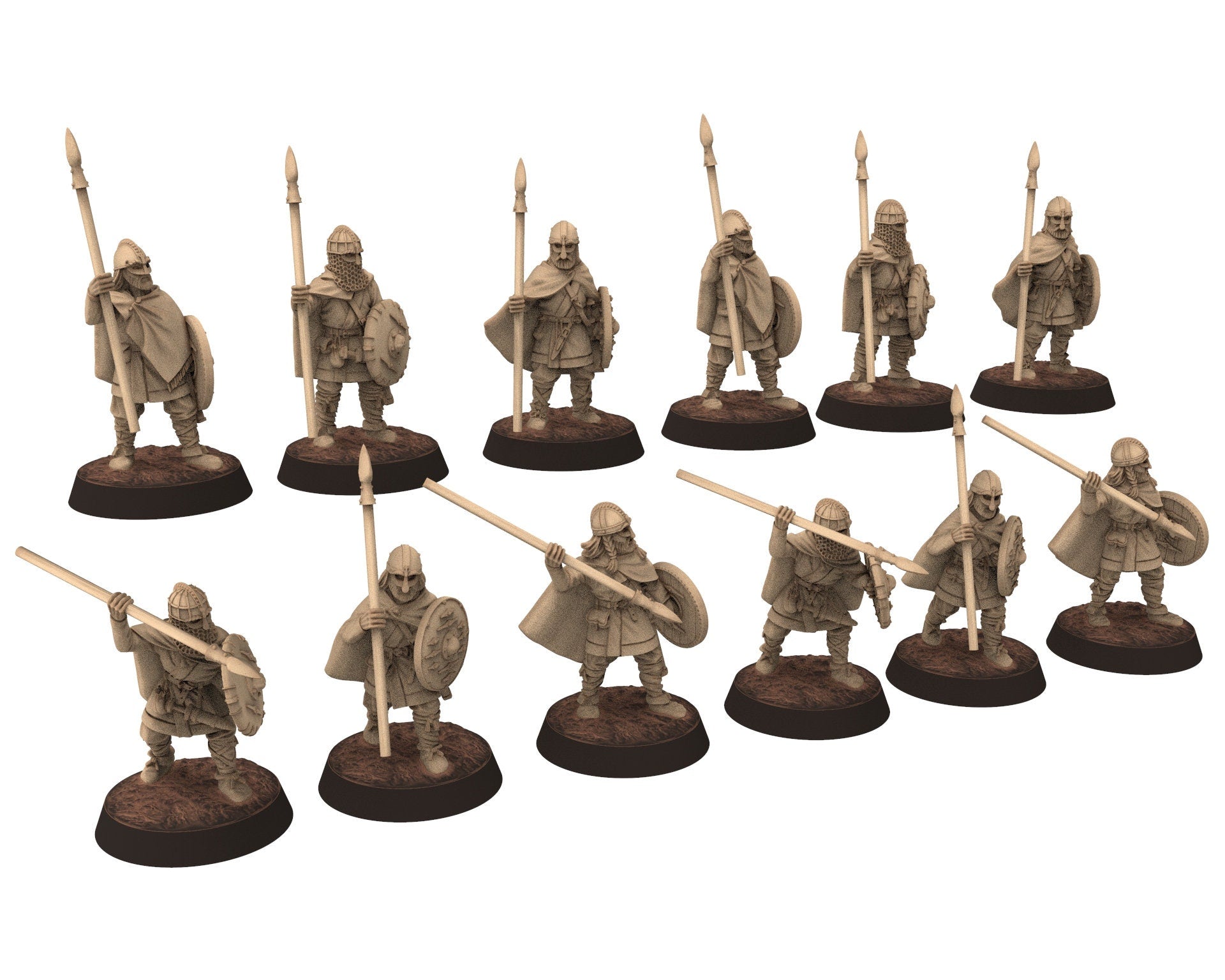 Vendel Era - Army bundle, Germanic Tribe Warband Warriors, 7 century, miniatures 28mm, for wargame Historical... Medbury miniature