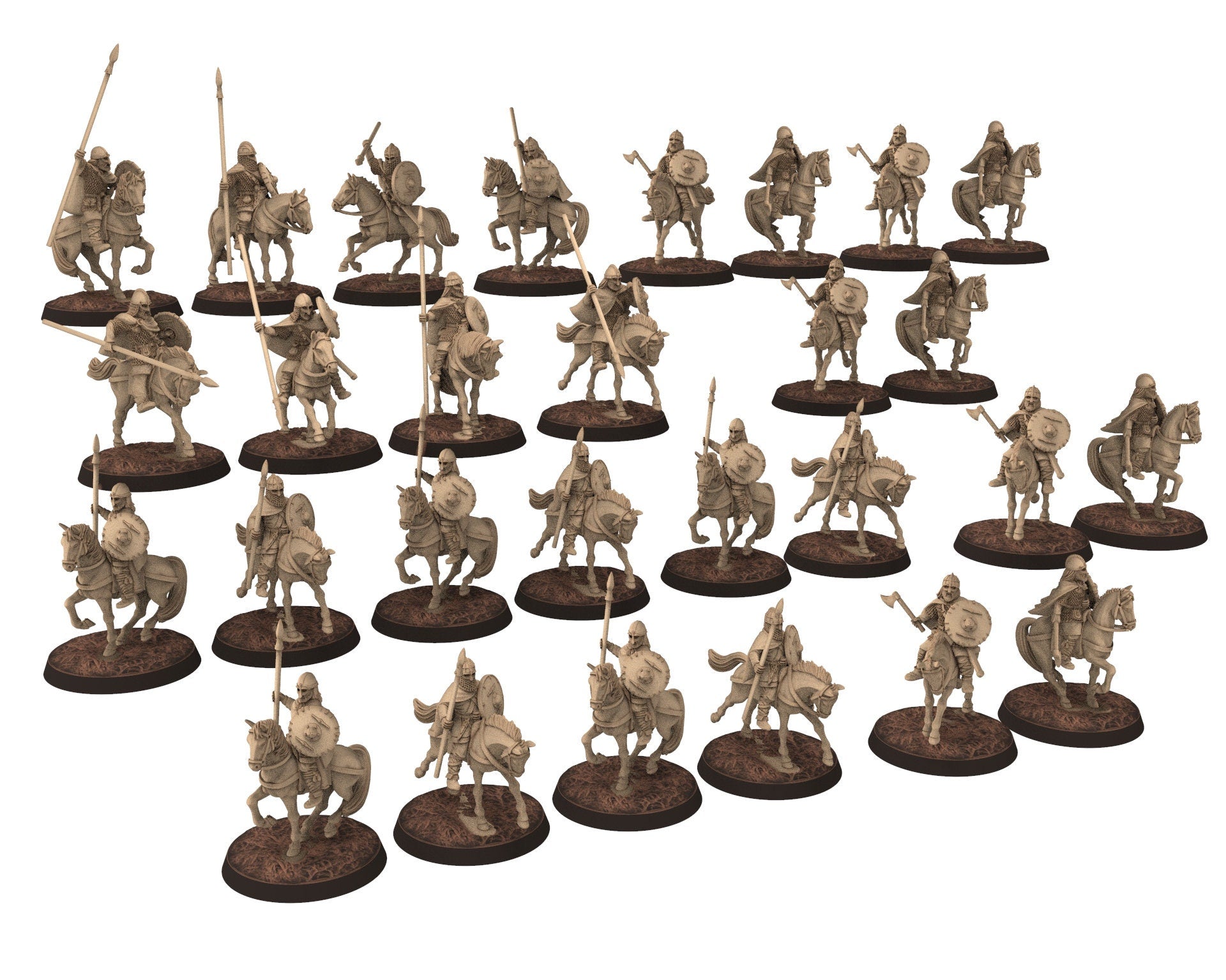 Vendel Era - Army bundle, Germanic Tribe Warband Warriors, 7 century, miniatures 28mm, for wargame Historical... Medbury miniature