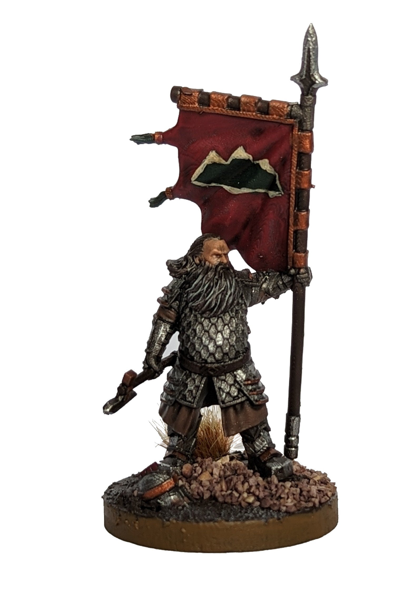 Dwarves - Silver Goat Dwarves with Hammer, The Dwarfs of The Mountains, for Lotr, davale games miniatures