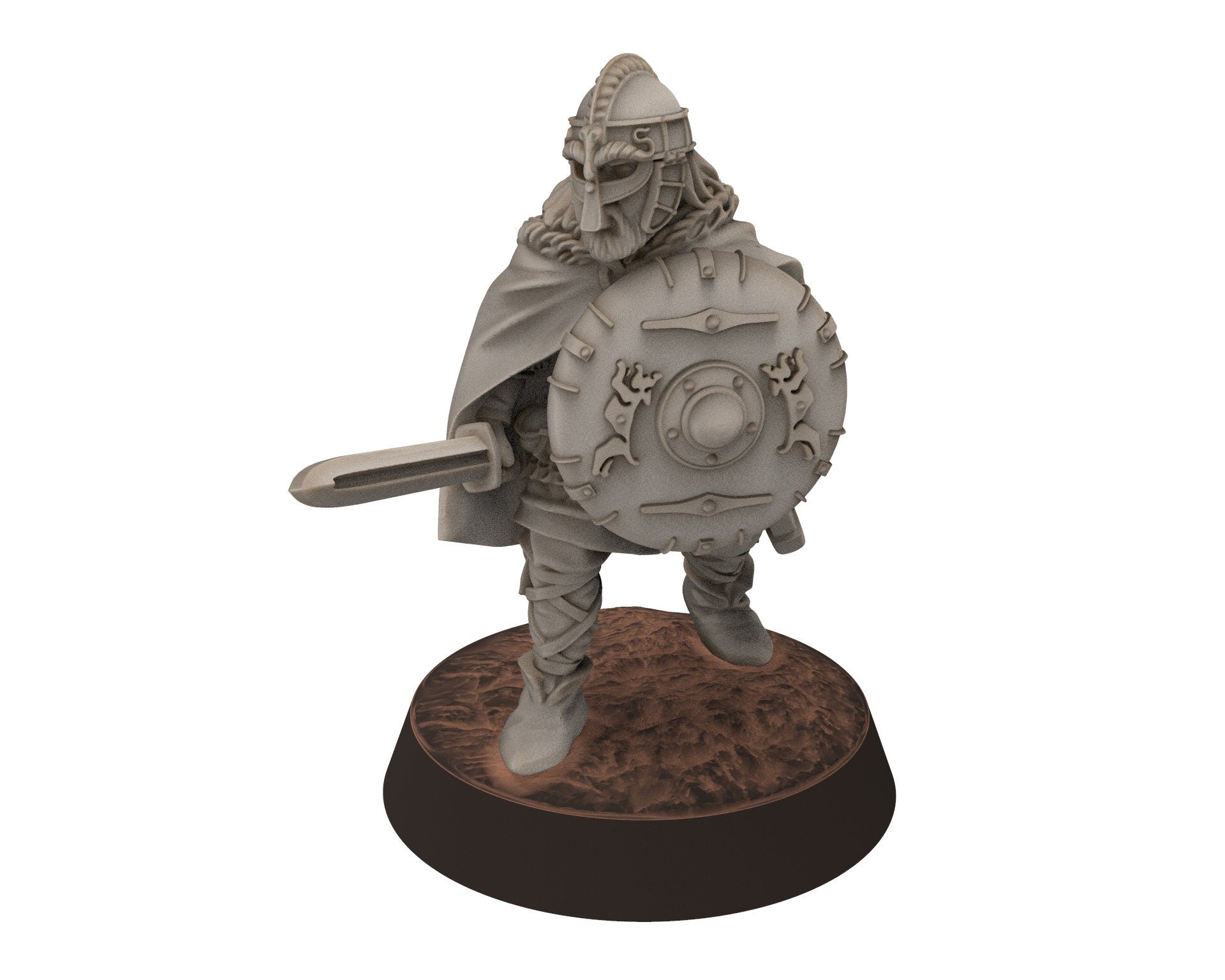 Vendel Era - King Ongentheow, Iconic Hero Epic Warrior 7 century, miniatures 28mm, Infantry for wargame Historical Saga... Medbury miniature