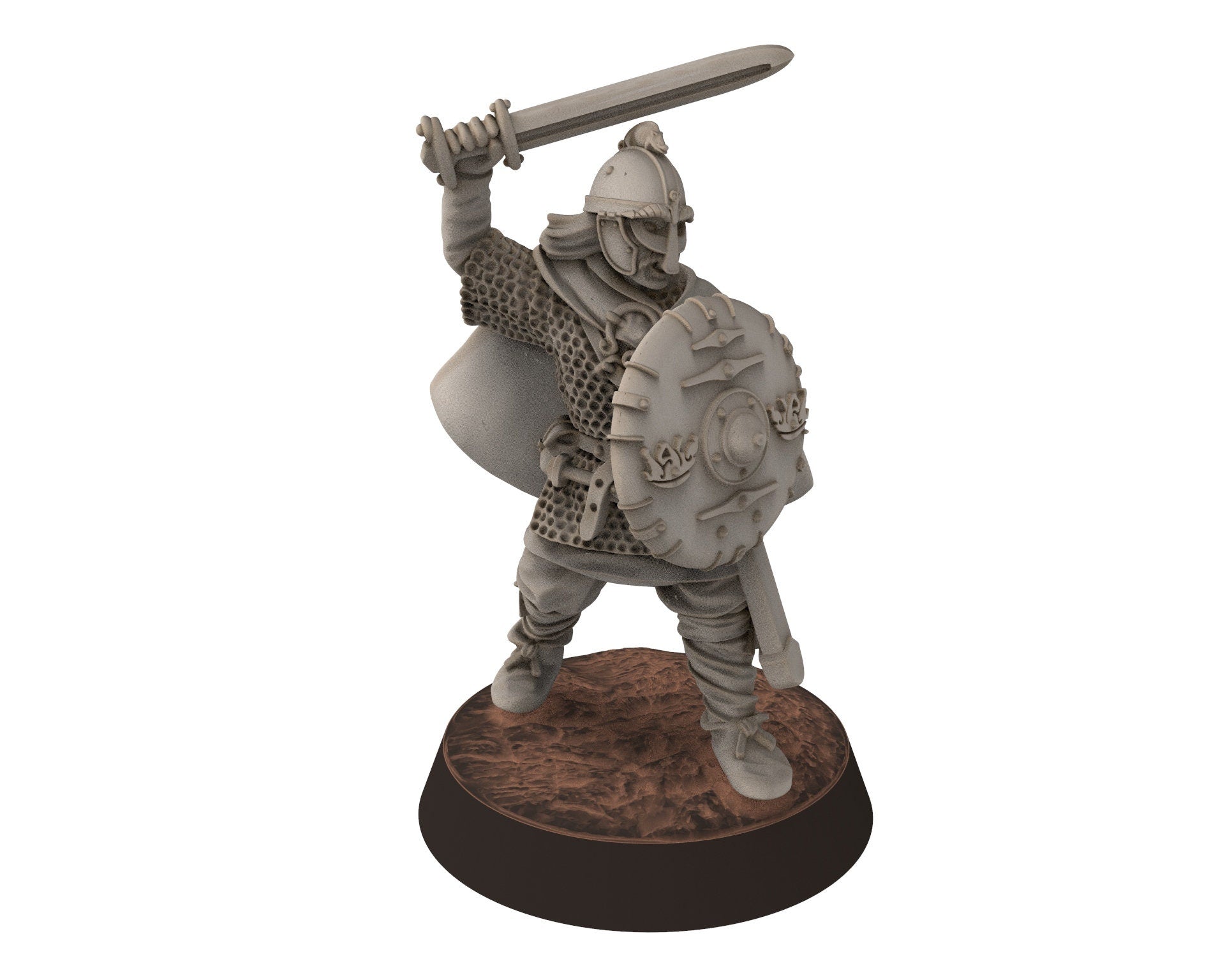 Vendel Era - Huscarls with Dane Axes at Rest, Germanic Warband, 7 century, miniatures 28mm, for wargame Historical... Medbury miniature