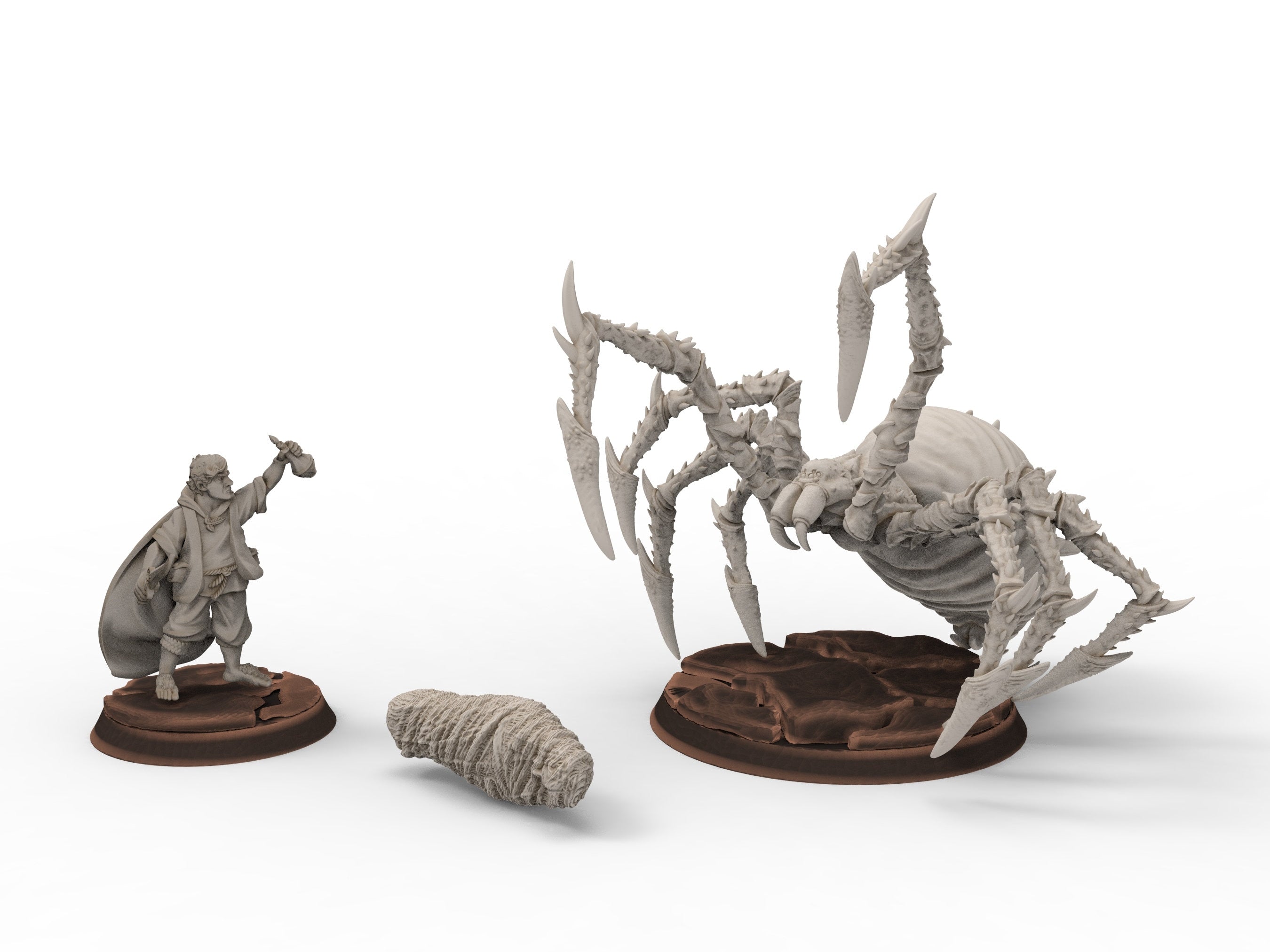 Halfmen - Samuel the brave and the spider old Gnome Halfling
