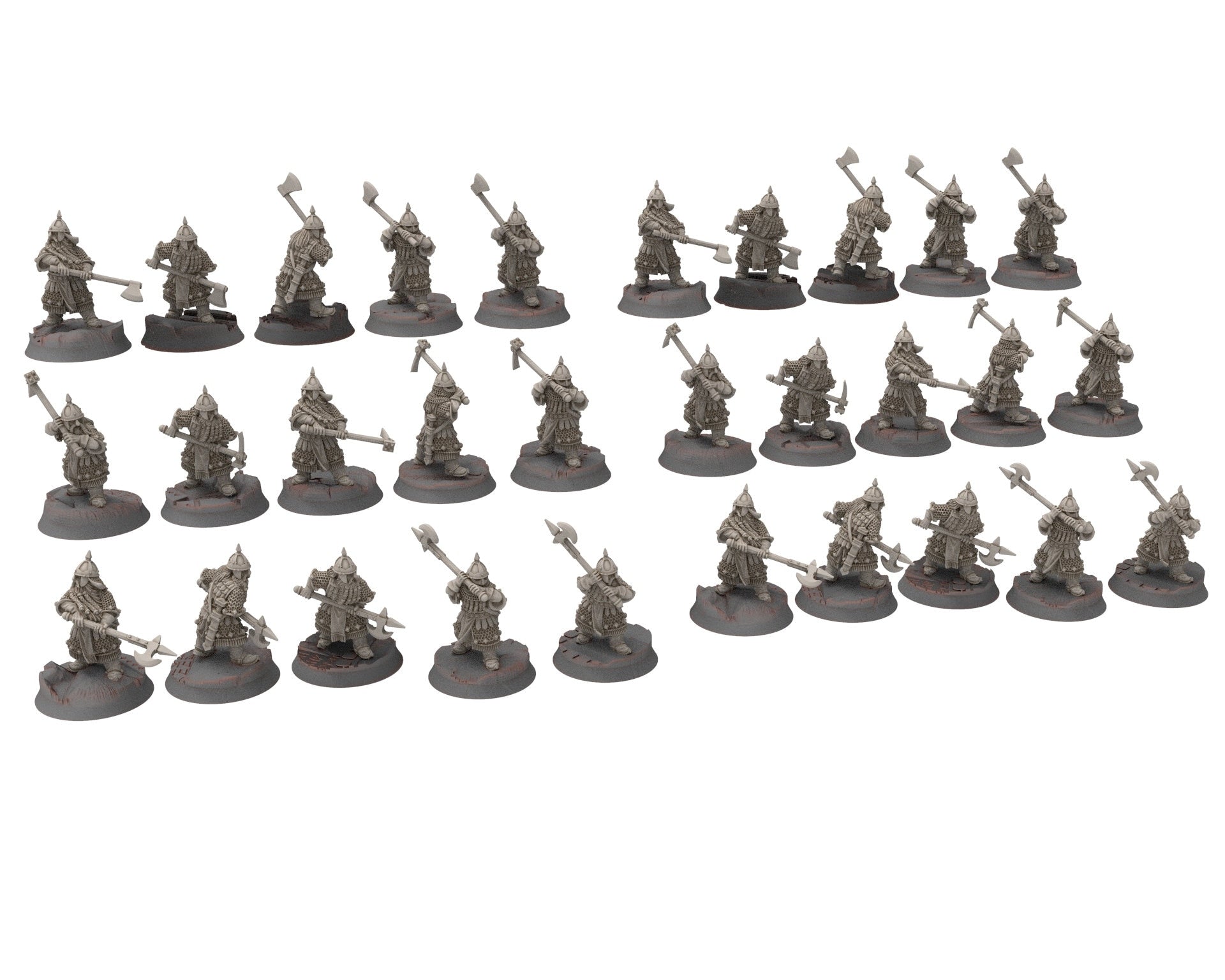 Dwarves - Gur-Adur Crossbowmen, The Dwarfs of The Mountains, for Lotr, Medbury miniatures