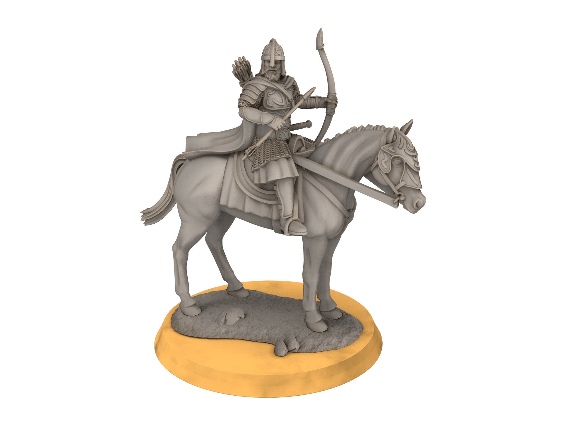 Rohan - West Human Outriders Mounted, Knight of Rohan, the Horse-lords, rider of the mark, Davale, minis for wargame D&D, Lotr...