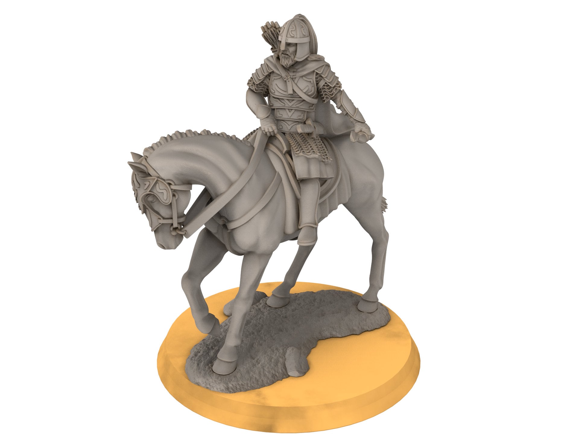 Rohan - West Human Outriders Mounted, Knight of Rohan, the Horse-lords, rider of the mark, Davale, minis for wargame D&D, Lotr...