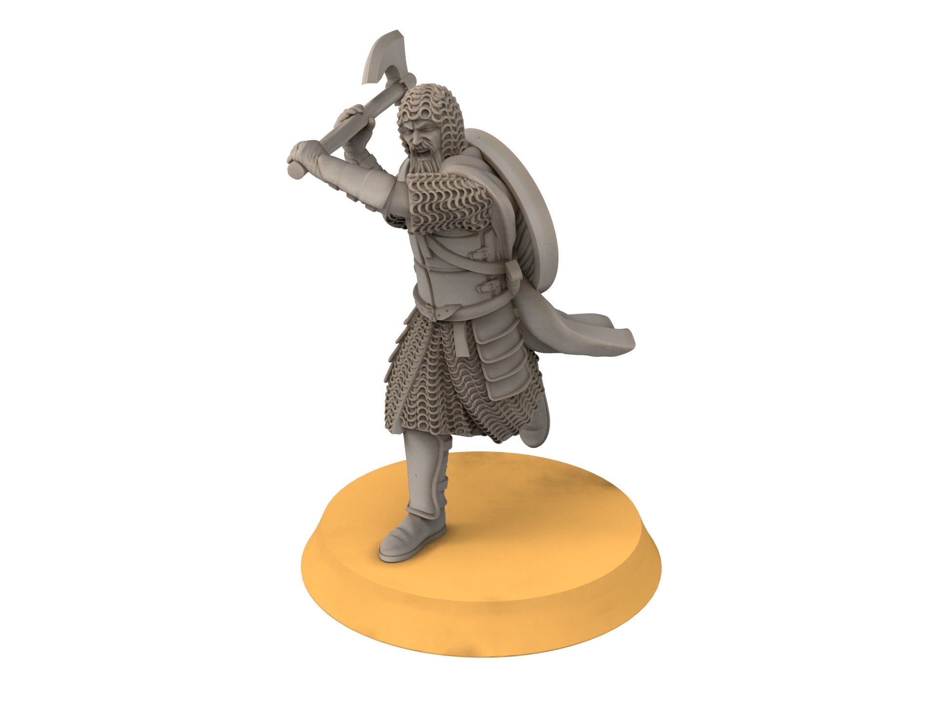 Rohan - West Human Elite Warrior on Foot, Knight of Rohan, the Horse-lords, rider of the mark, Davale, minis for wargame D&D, Lotr...