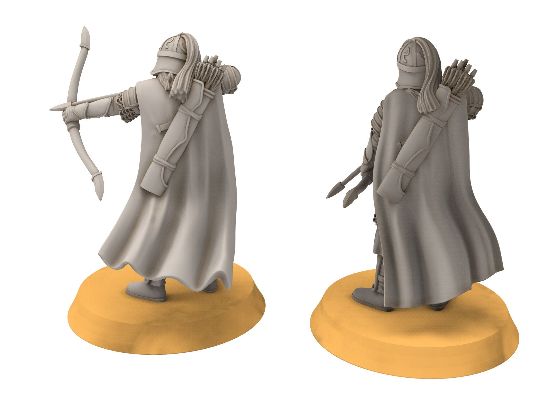 Rohan - West Human Outriders on Foot, Knight of Rohan, the Horse-lords, rider of the mark, Davale, minis for wargame D&D, Lotr...