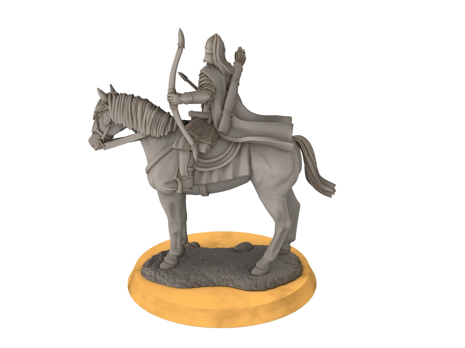 Rohan - West Human Outriders Mounted, Knight of Rohan, the Horse-lords, rider of the mark, Davale, minis for wargame D&D, Lotr...