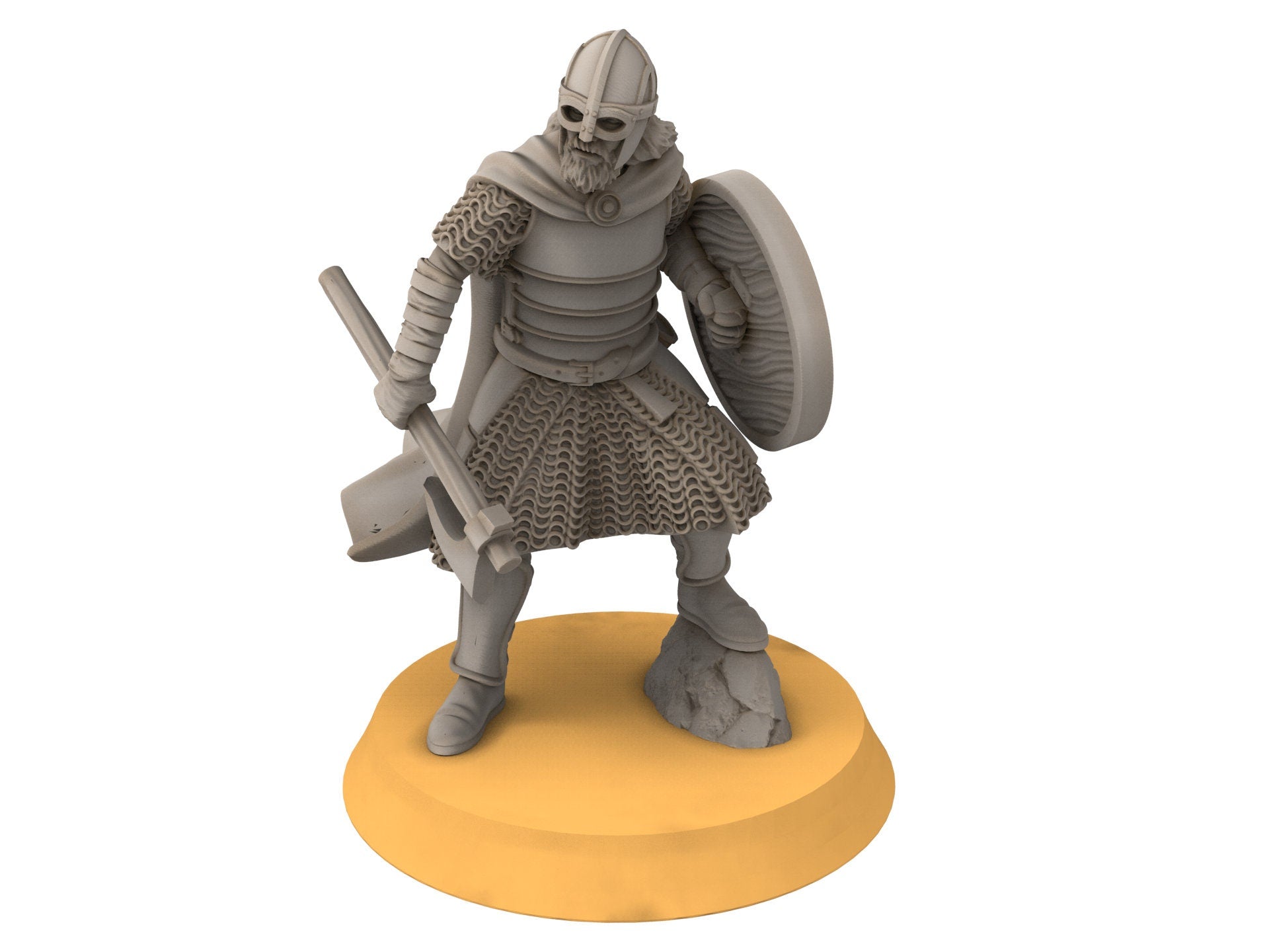 Rohan - West Human Elite Warrior on Foot, Knight of Rohan, the Horse-lords, rider of the mark, Davale, minis for wargame D&D, Lotr...