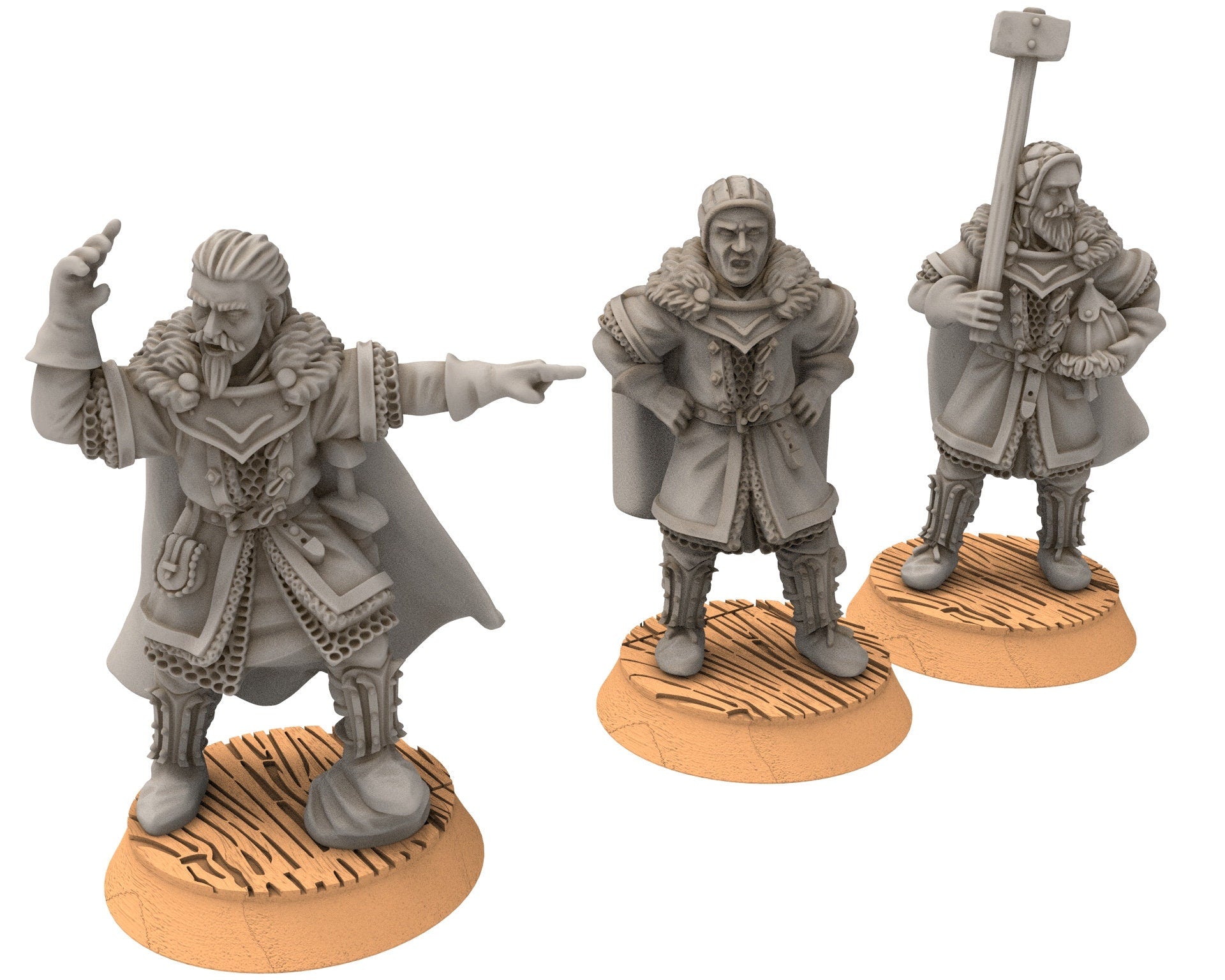 Lakecity - Pikemen of lakecity Torgorod, hero, Lake, dragon, Misty Mountains, Town miniatures for wargame D&D, Lotr... Medbury miniatures