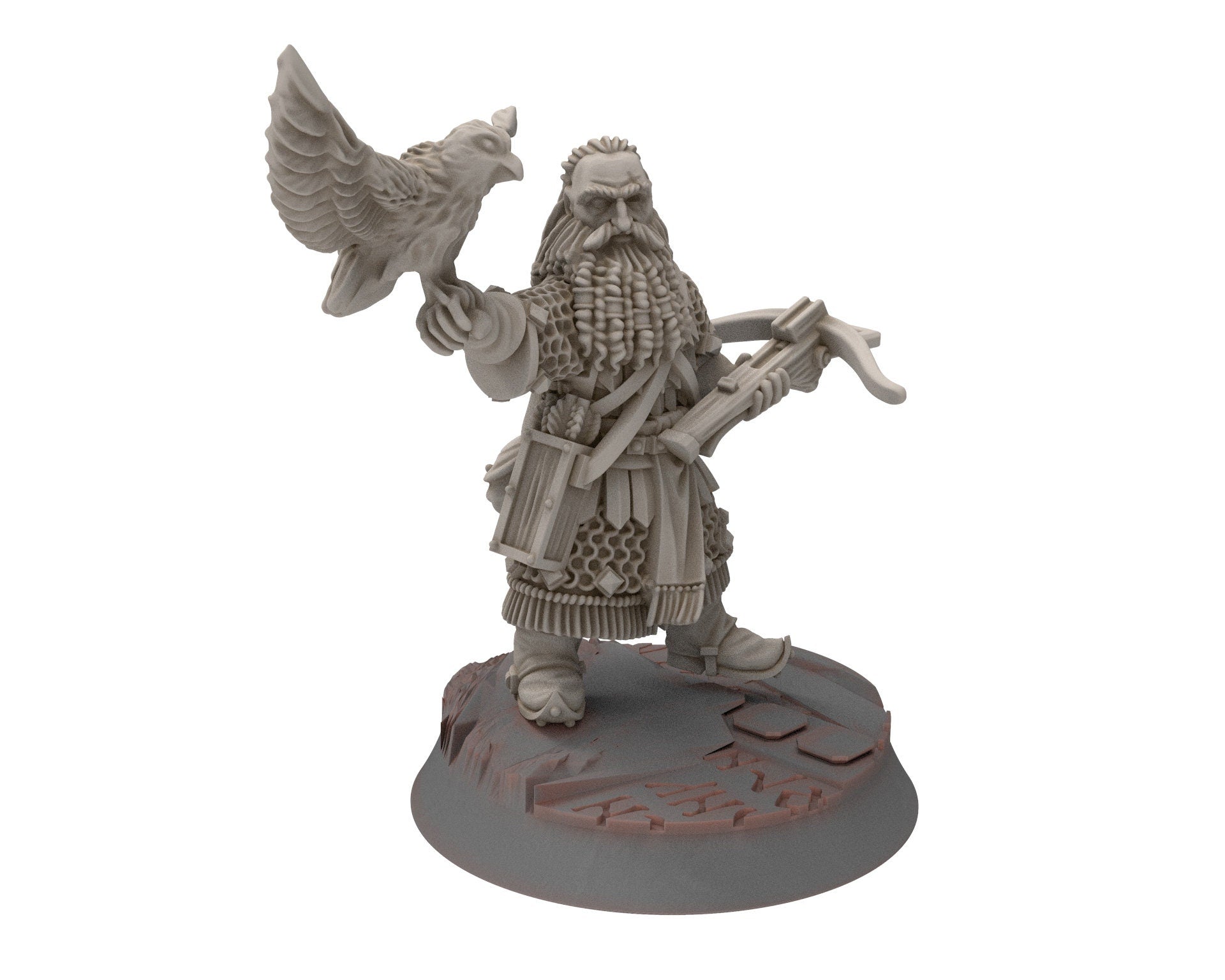 Dwarves - Captain with Mattock, Gur-Adar Commanders, Dwarves warrior captains, The Dwarfs of The Mountains, for Lotr, Medbury miniatures