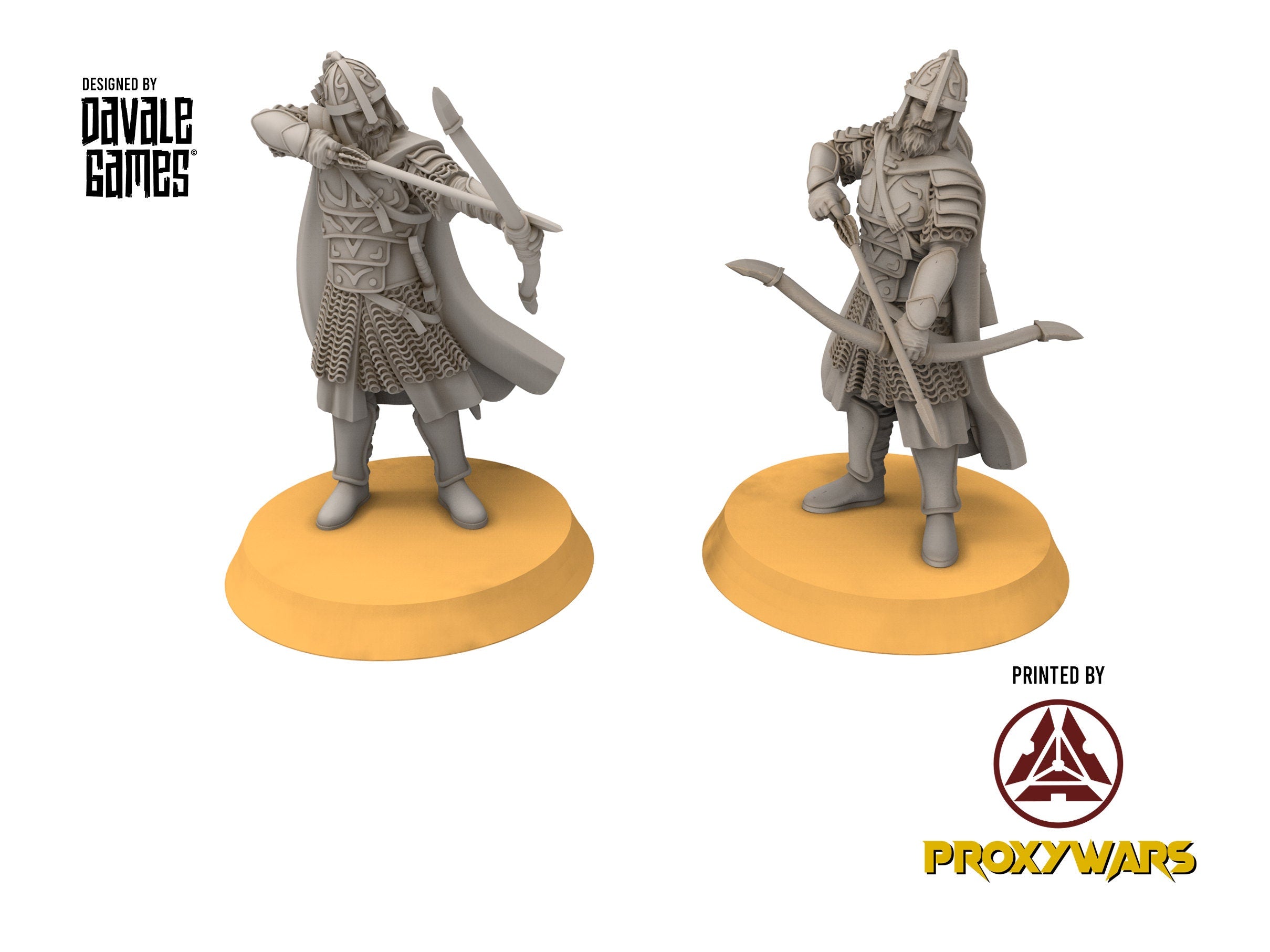 Rohan - West Human Outriders on Foot, Knight of Rohan, the Horse-lords, rider of the mark, Davale, minis for wargame D&D, Lotr...