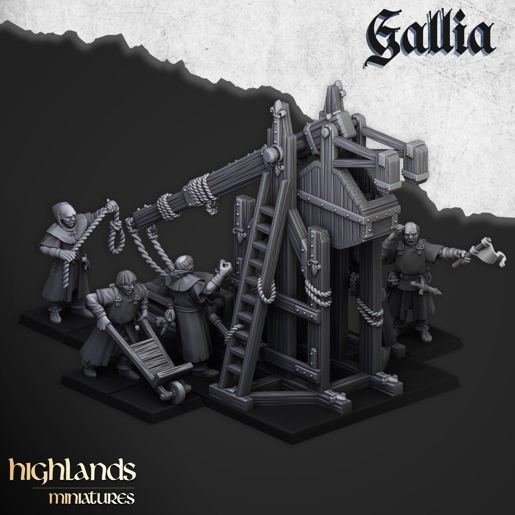 Arthurian Knights - Gallia Trebuchet, for Oldhammer, king of war, 9th age