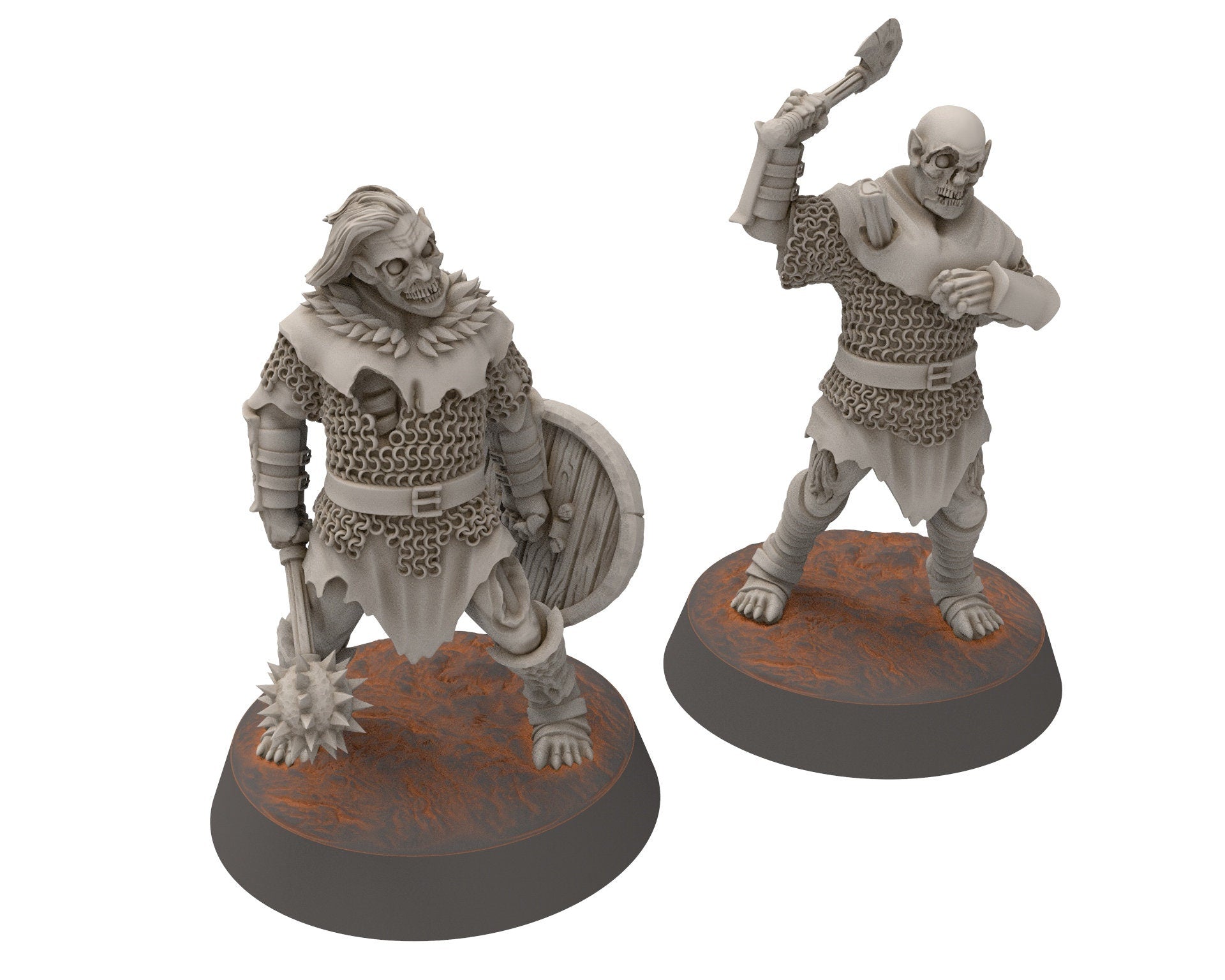 Undead Ghosts - Treasure of the Spectre old battlefield, marshland of the east, Ghosts of the old world miniatures for wargame D&D, LOTR...