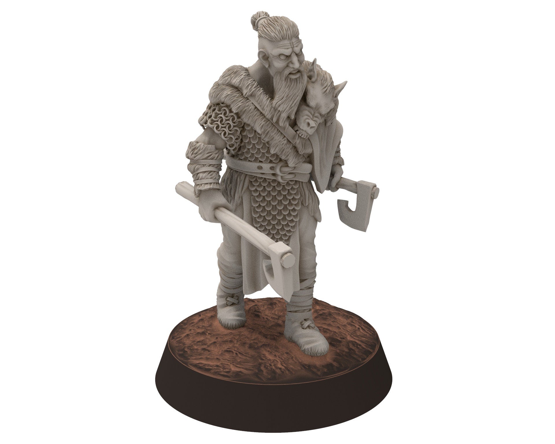Wildmen - Wildmen west bundle army, Mountaign angry warriors warband, Middle rings miniatures for wargame D&D, Lotr... Khurzluk Miniatures