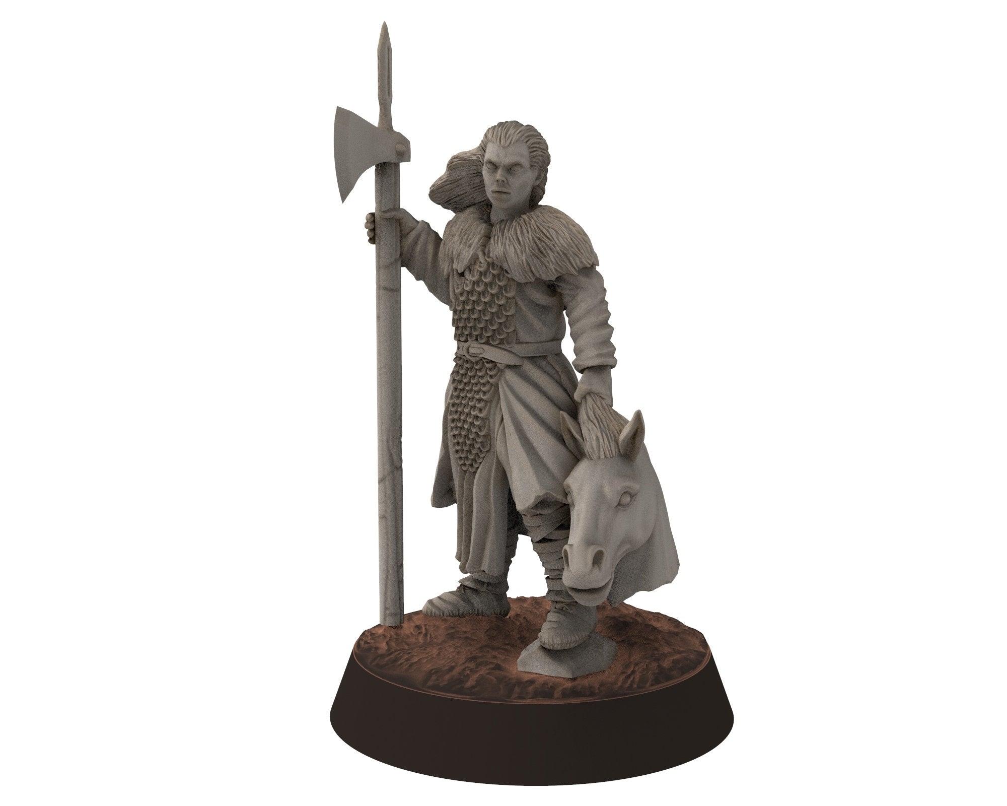 Wildmen - Hillmen Berzerkers, Mountaign angry warriors warband, Middle rings miniatures for wargame D&D, Lotr... Khurzluk Miniatures