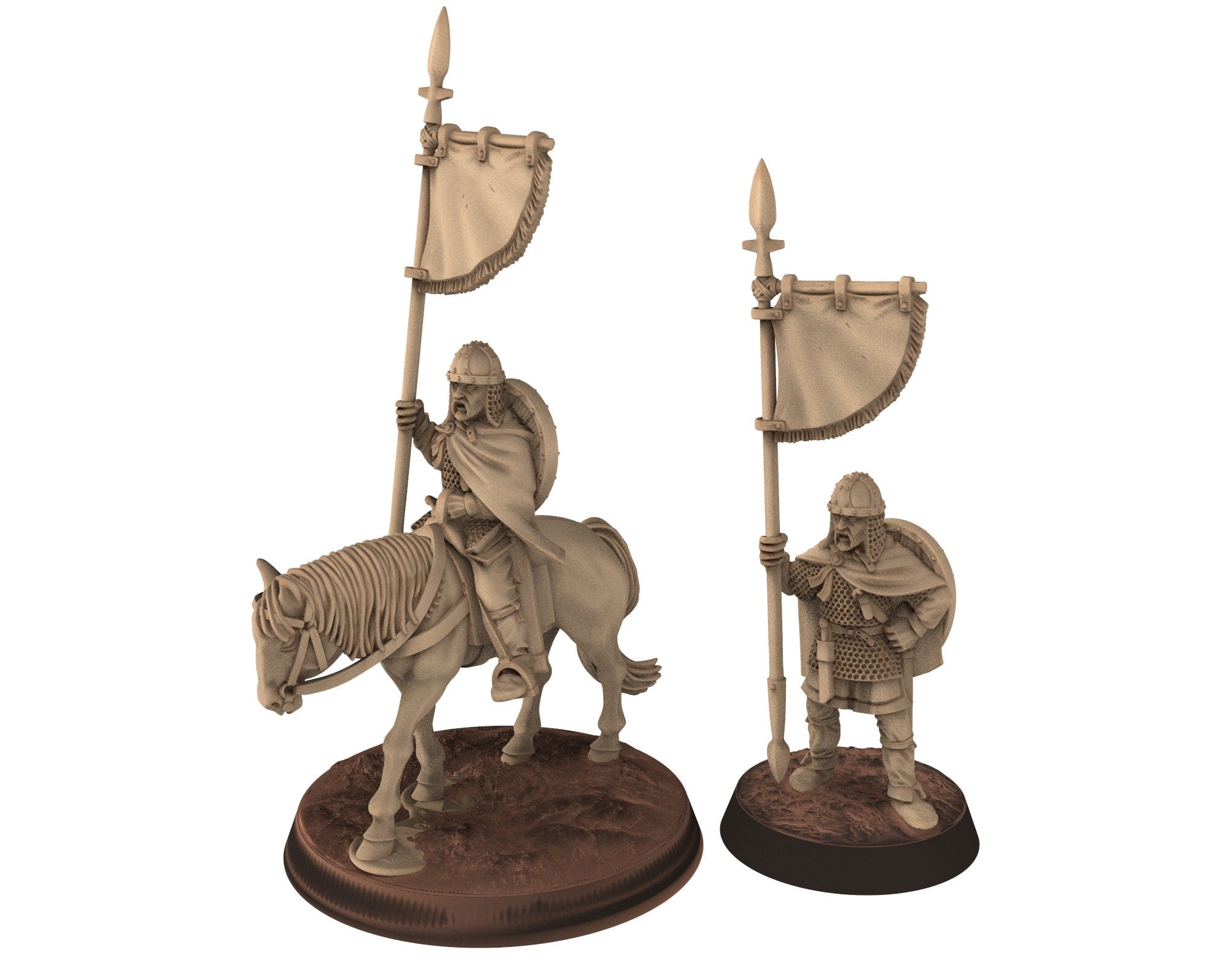 Dark Ages - Carolingian Infantry Small Army bundle Footmen Warriors Frank, Miniatures 28mm, Wargame Historical Saga... Medbury miniature