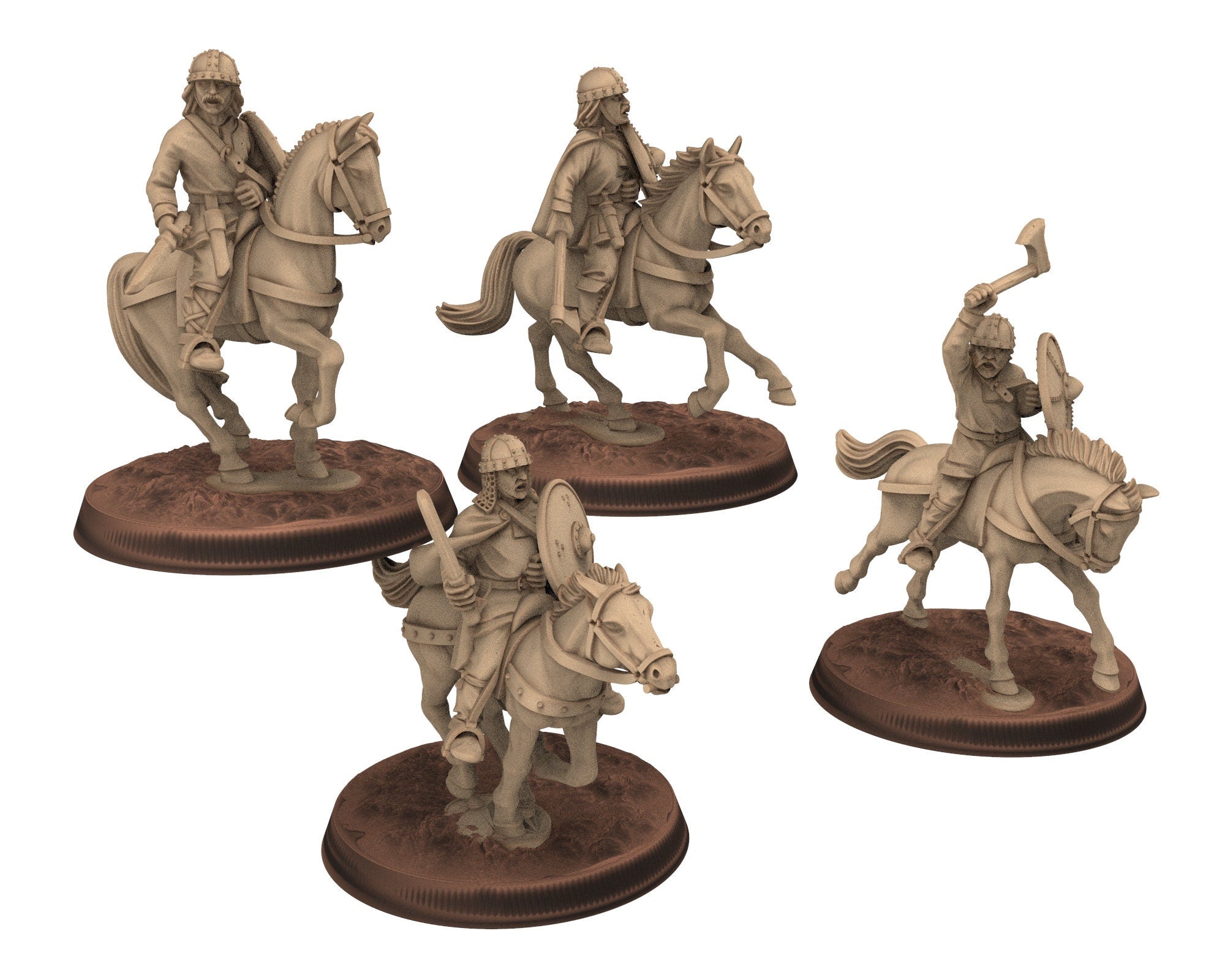 Dark Ages - Carolingian Cavalry Small Army bundle Cavalrymen Warriors Frank, Miniatures 28mm, Wargame Historical Saga... Medbury miniature