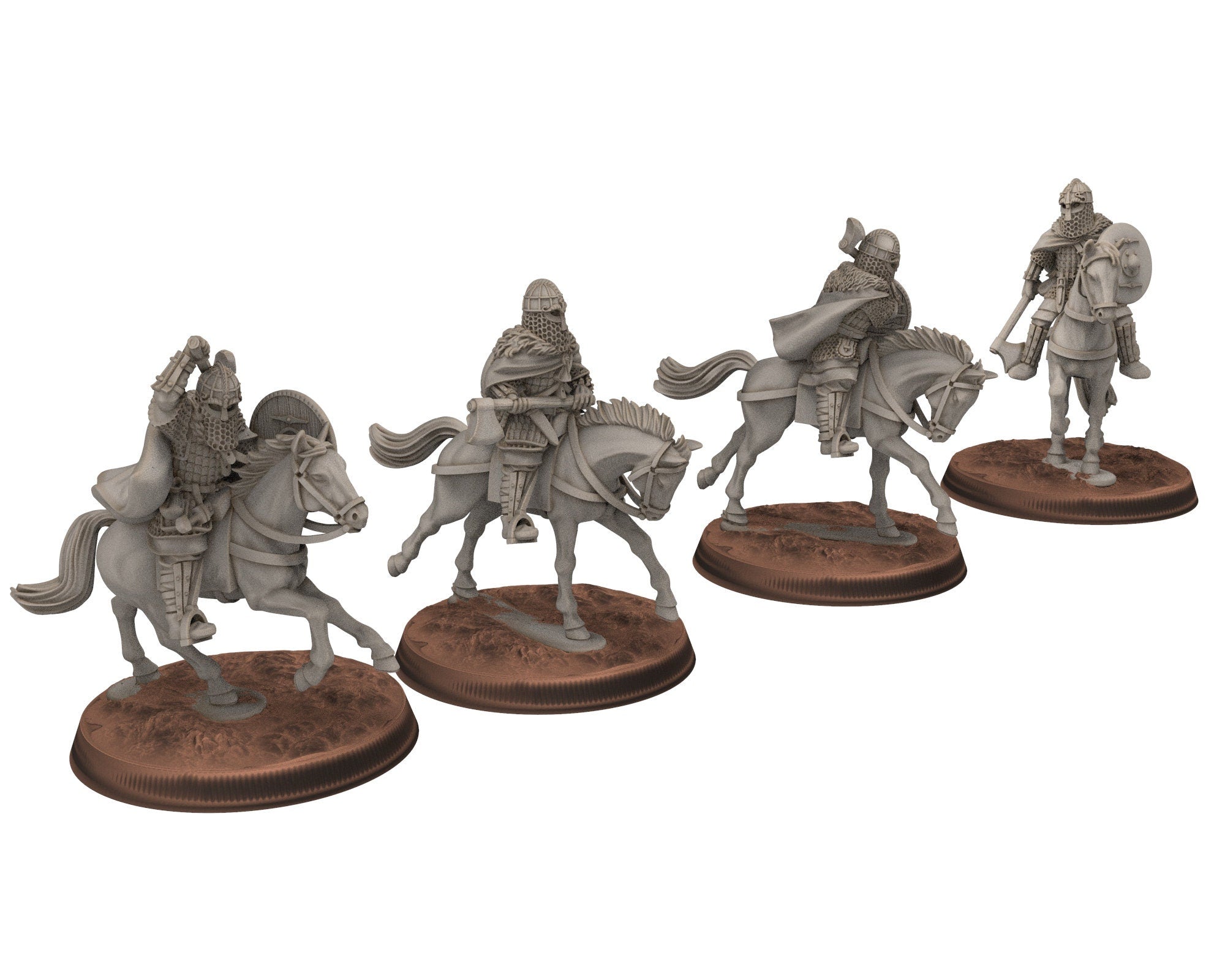 Vendel Era - Horsa Hero, Germanic Tribe Warband, 7 century, miniatures 28mm for wargame Historical... Medbury miniature