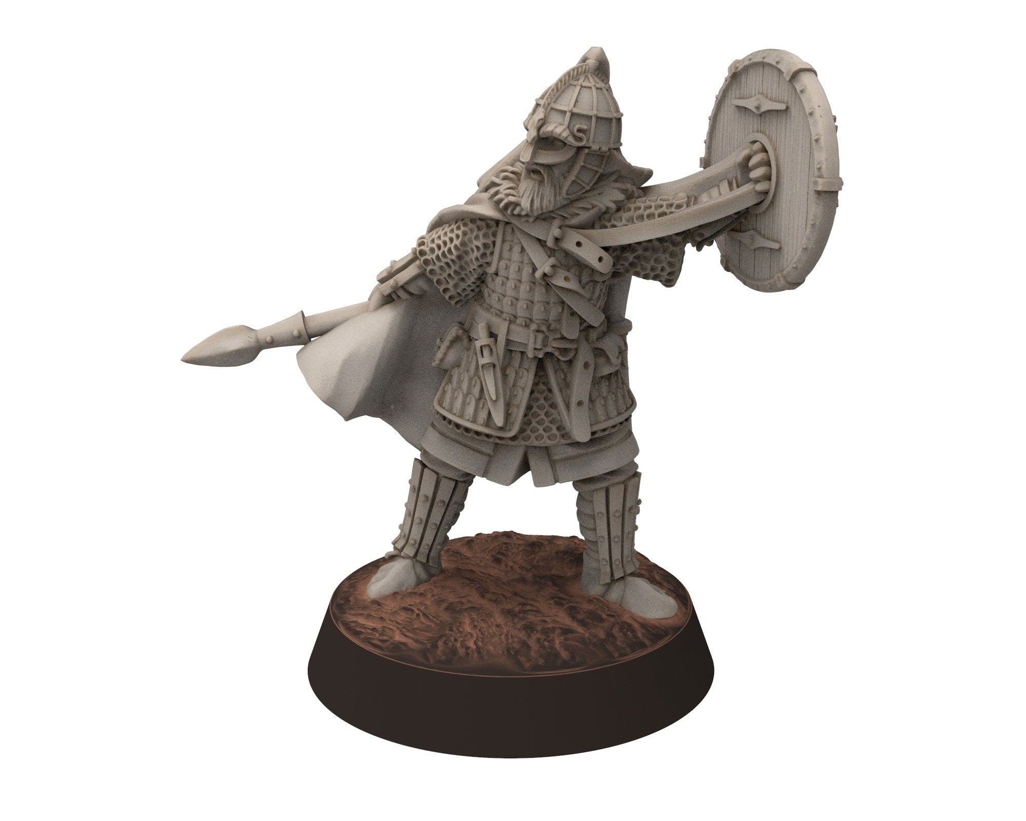 Vendel Era - Horsa Hero Mounted, Germanic Tribe Warband, 7 century, miniatures 28mm for wargame Historical... Medbury miniature