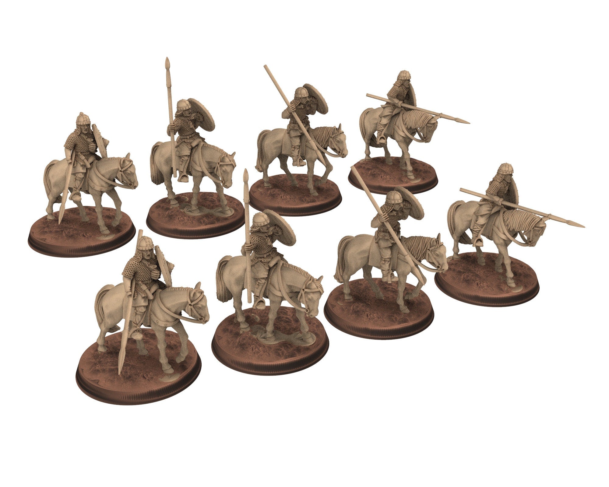 Dark Ages - Carolingian Hearthguard Elite Warriors Frank Empire, Miniatures 28mm, Wargame Historical Saga... Medbury miniature