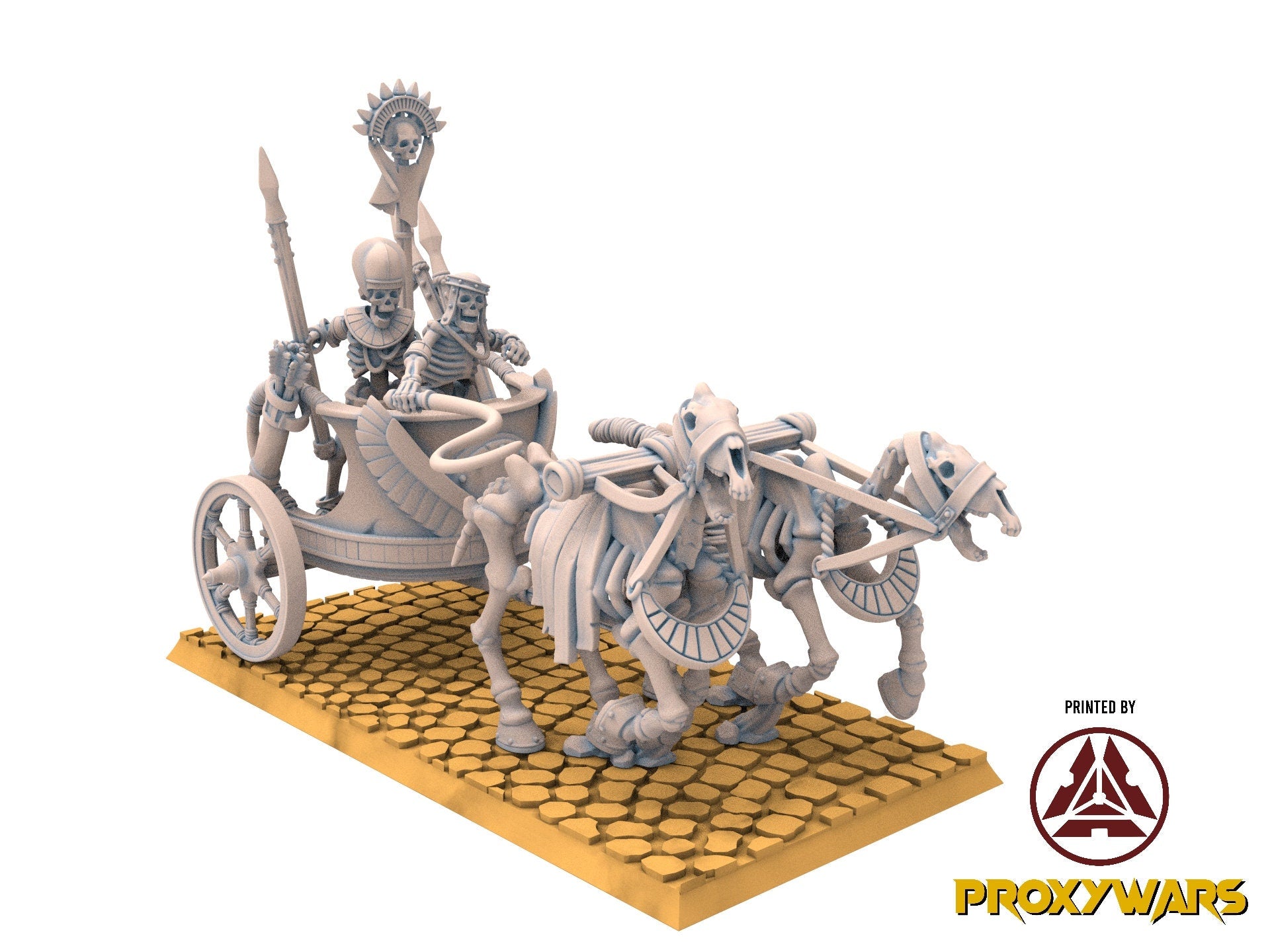 Eternal Dynasties - Eternal Pharaoh on chariot, The Ancient Skeletons, Fantasy Battle, Oldhammer, King of war, D&D
