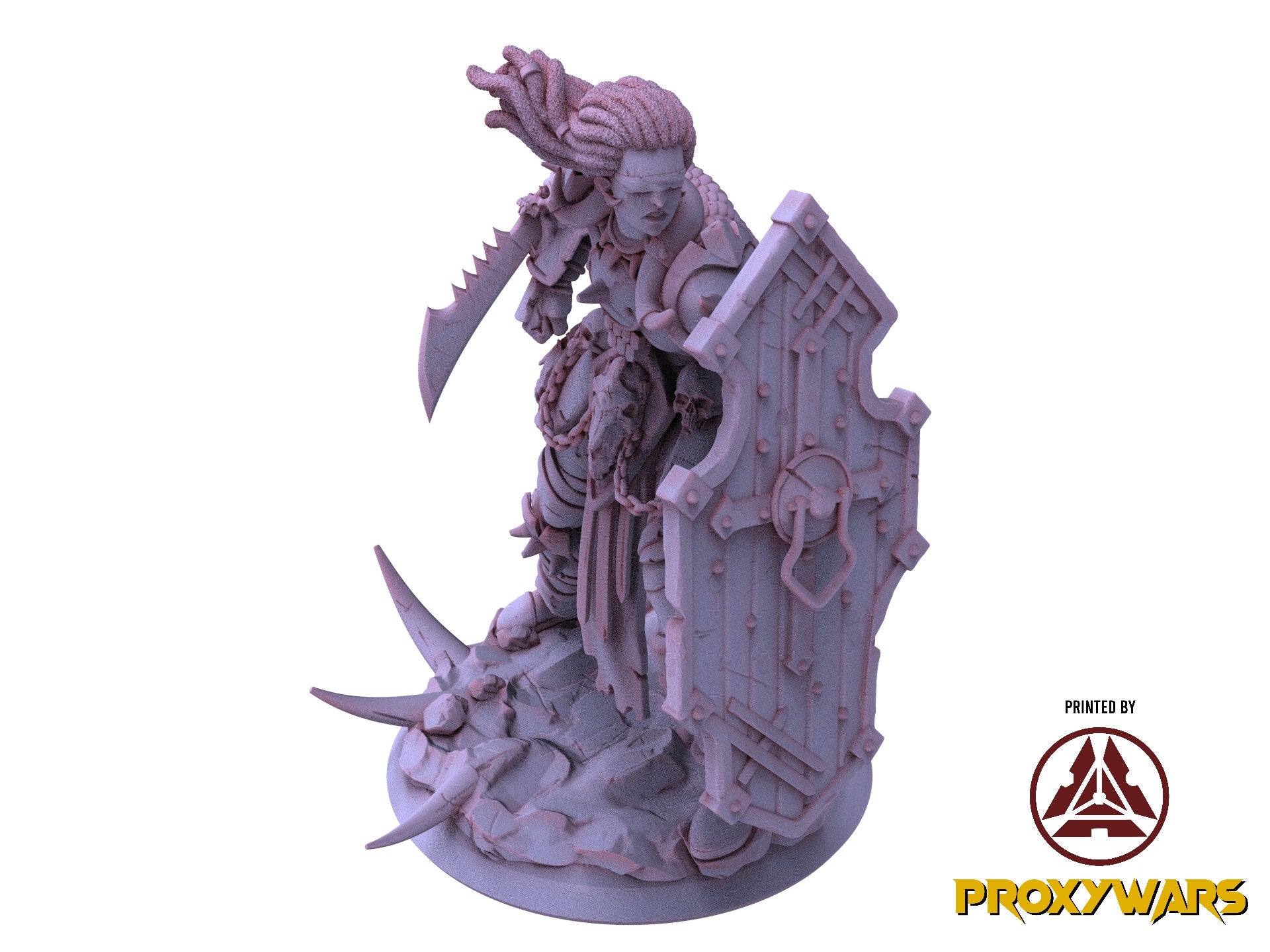 Rage Unbound - Hero - Eldrax, Ash Keeper 25mm, The Nightfall Cult, Ennemy, Flesh of Gods, for Wargames, Dungeons & Dragons TTRPG