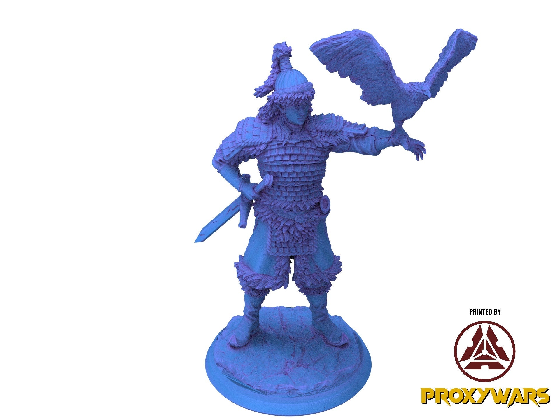The Elves From The Highlands - Hero - Elf Hunter - Pose 02, protectors of their home, Flesh of Gods, for Wargames, Dungeons & Dragons TTRPG