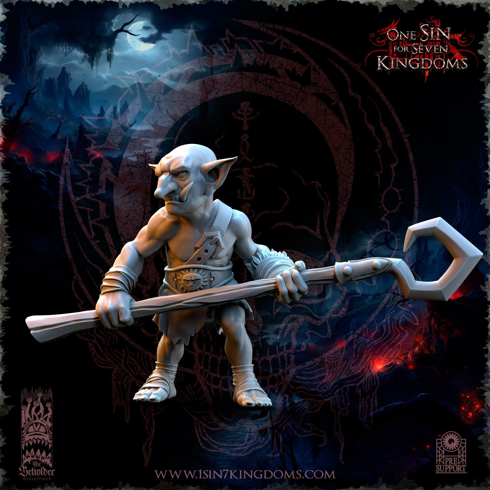 Orc & Goblin - Goblins Slingshot of Doom - The Black horde, utilisables pour Oldhammer, king of wars, 9th age